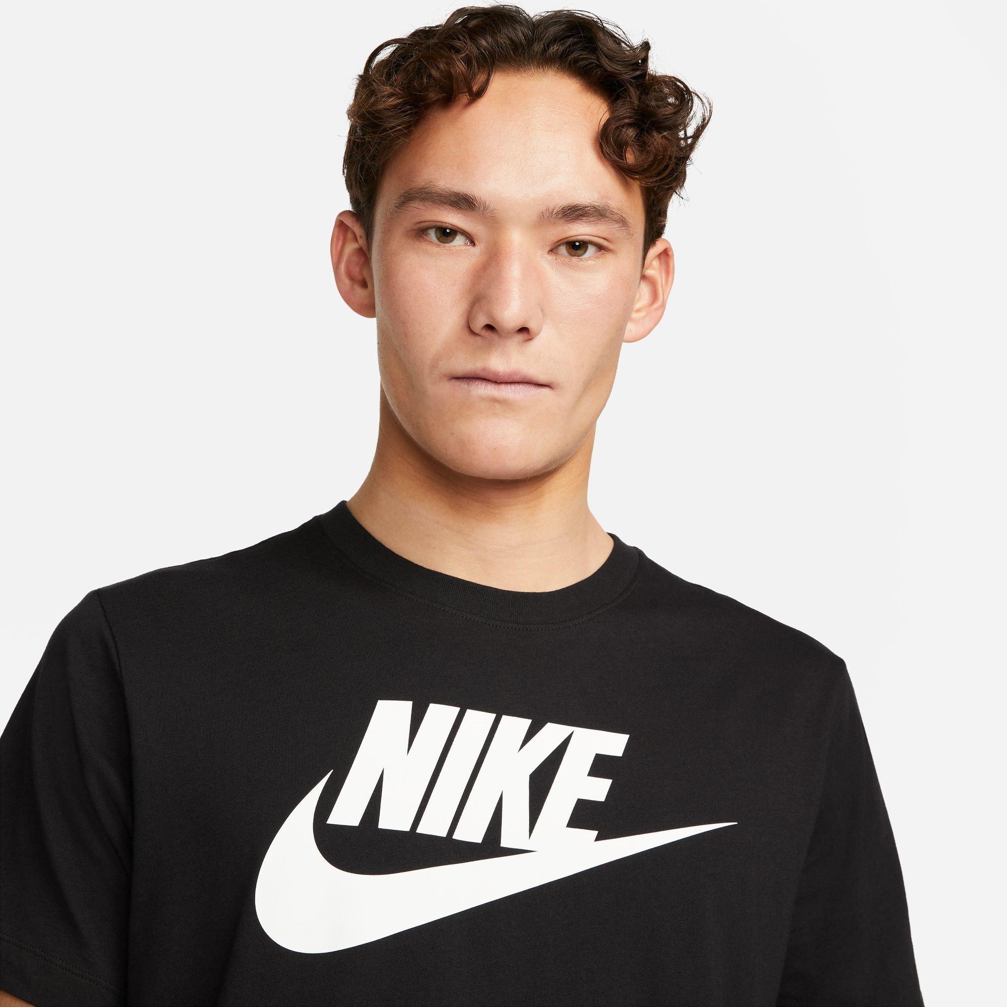 Sort/Hvid - Nike - Icon Futura T-Shirt Mens - 5