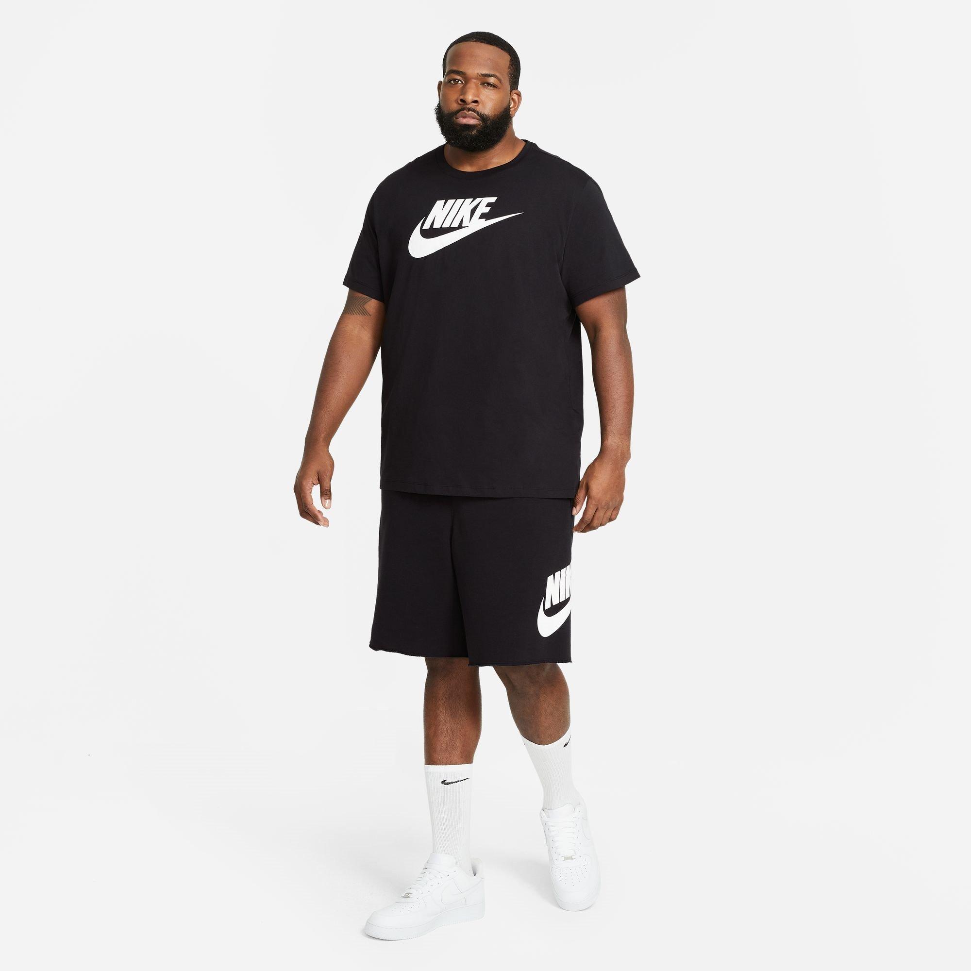 Sort/Hvid - Nike - Icon Futura T-Shirt Mens - 9
