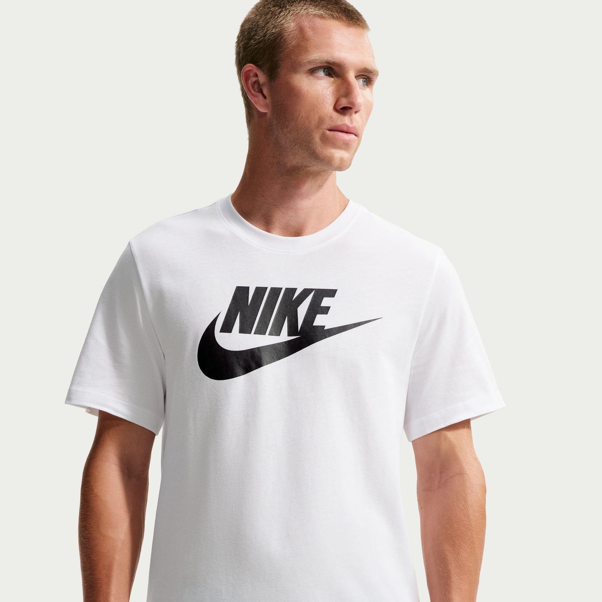 White/Black - Nike - Icon Futura T-Shirt Mens - 3