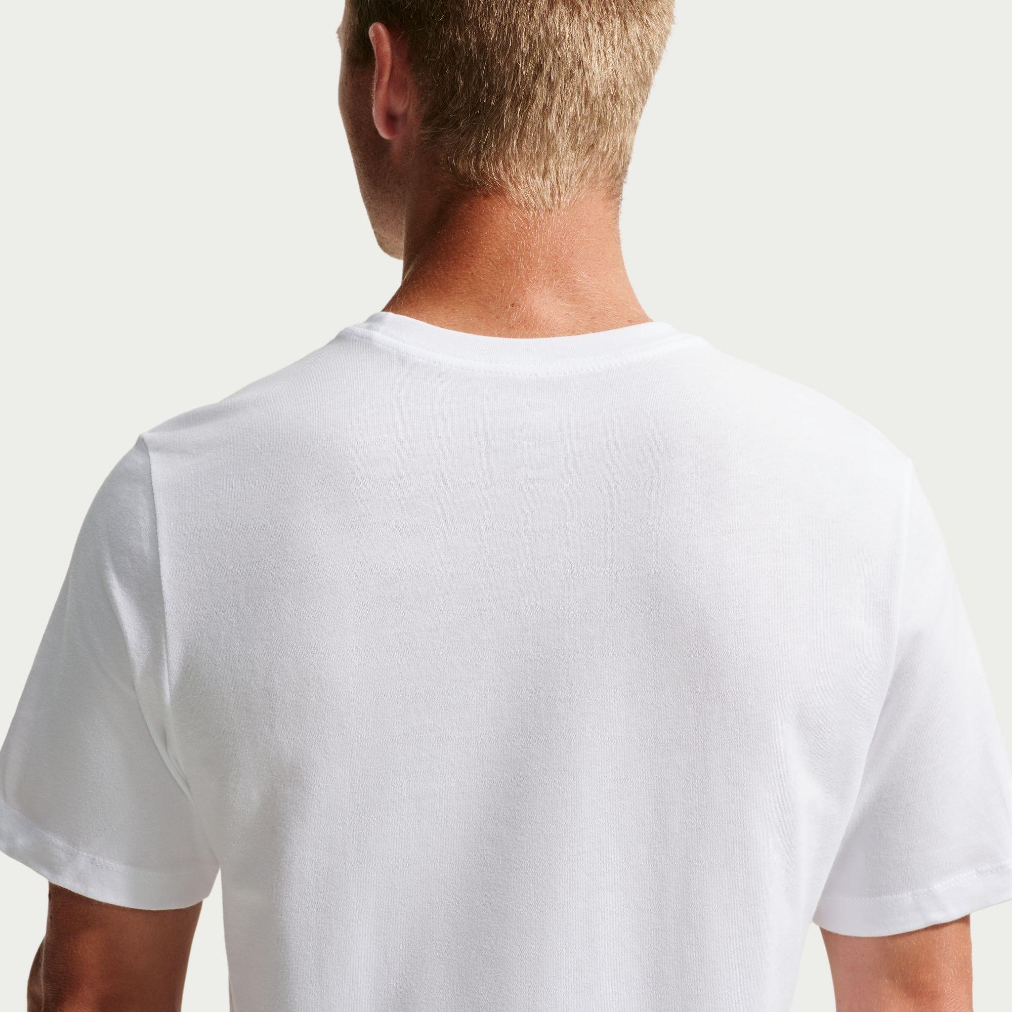 White/Black - Nike - Icon Futura T-Shirt Mens - 4