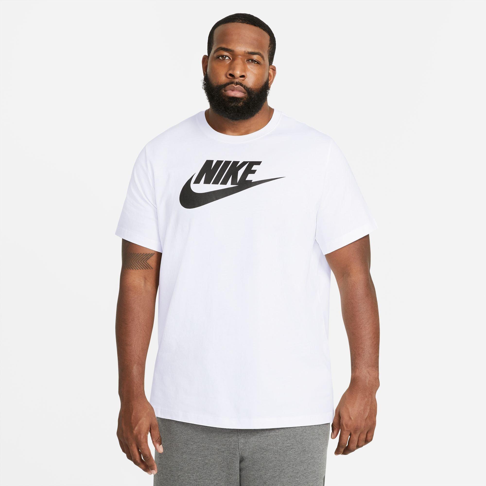 White/Black - Nike - Icon Futura T-Shirt Mens - 9