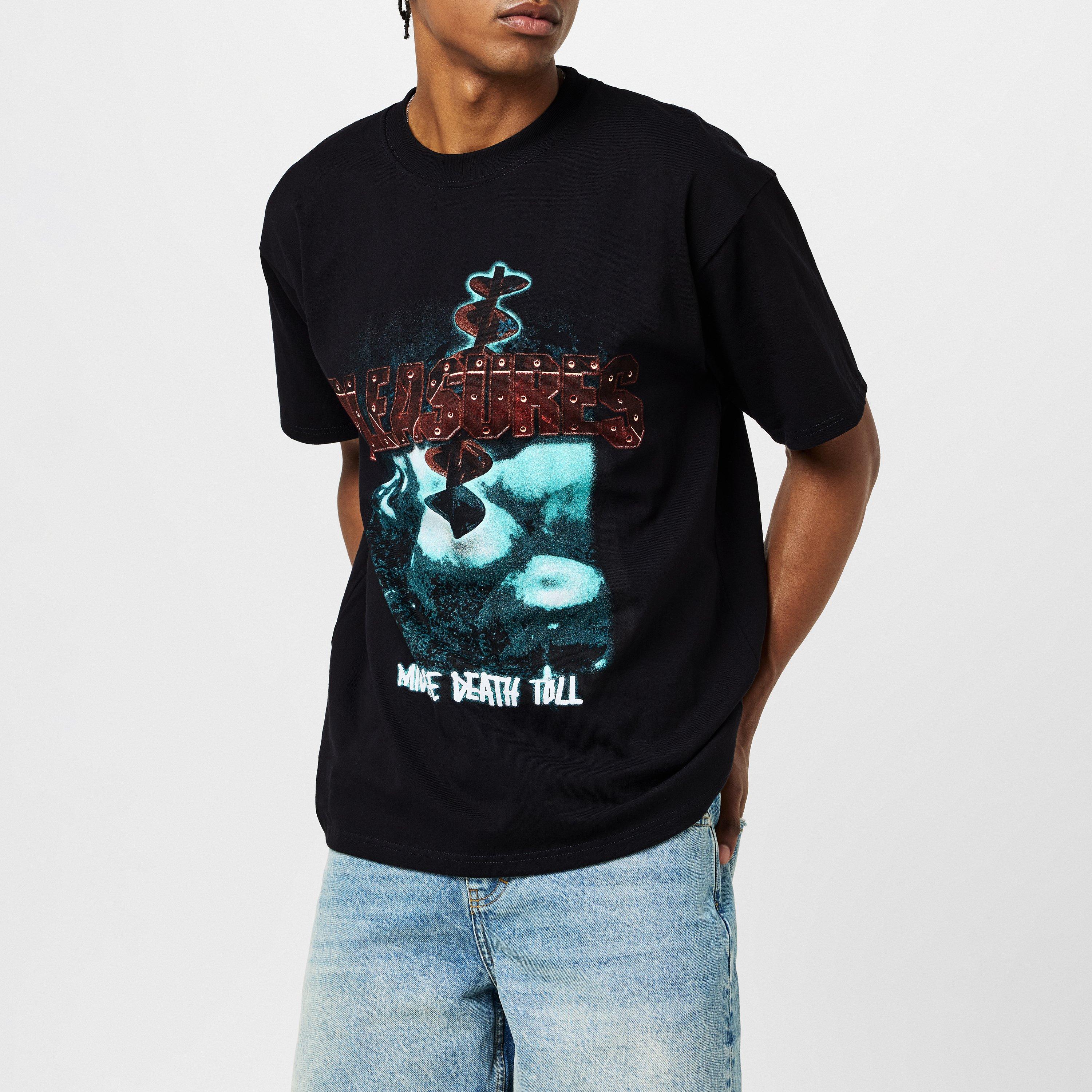 Black Edge - Pleasures - Men's Pleasur Migraine Regular Fit T-Shirt - 3