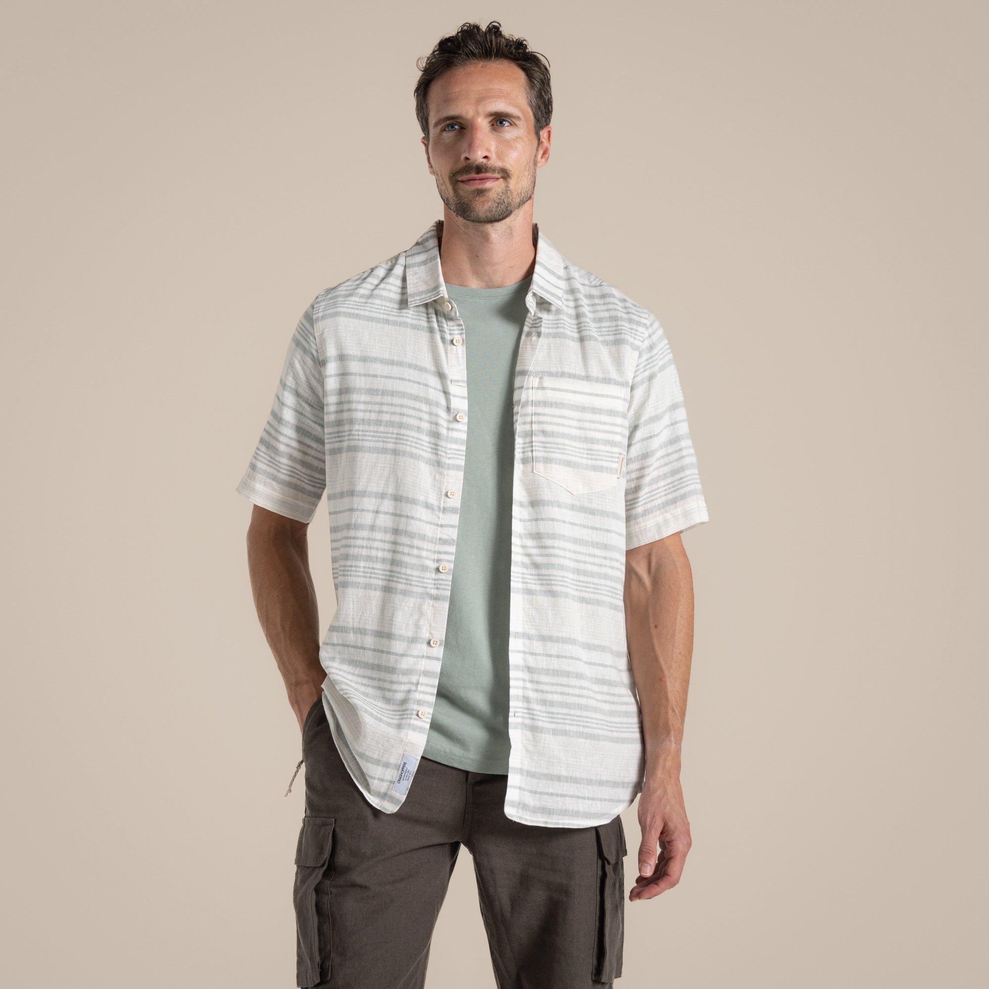 LichenGrnStr - Craghoppers - Crag Crtwrght SS Sht Sn99 - 1