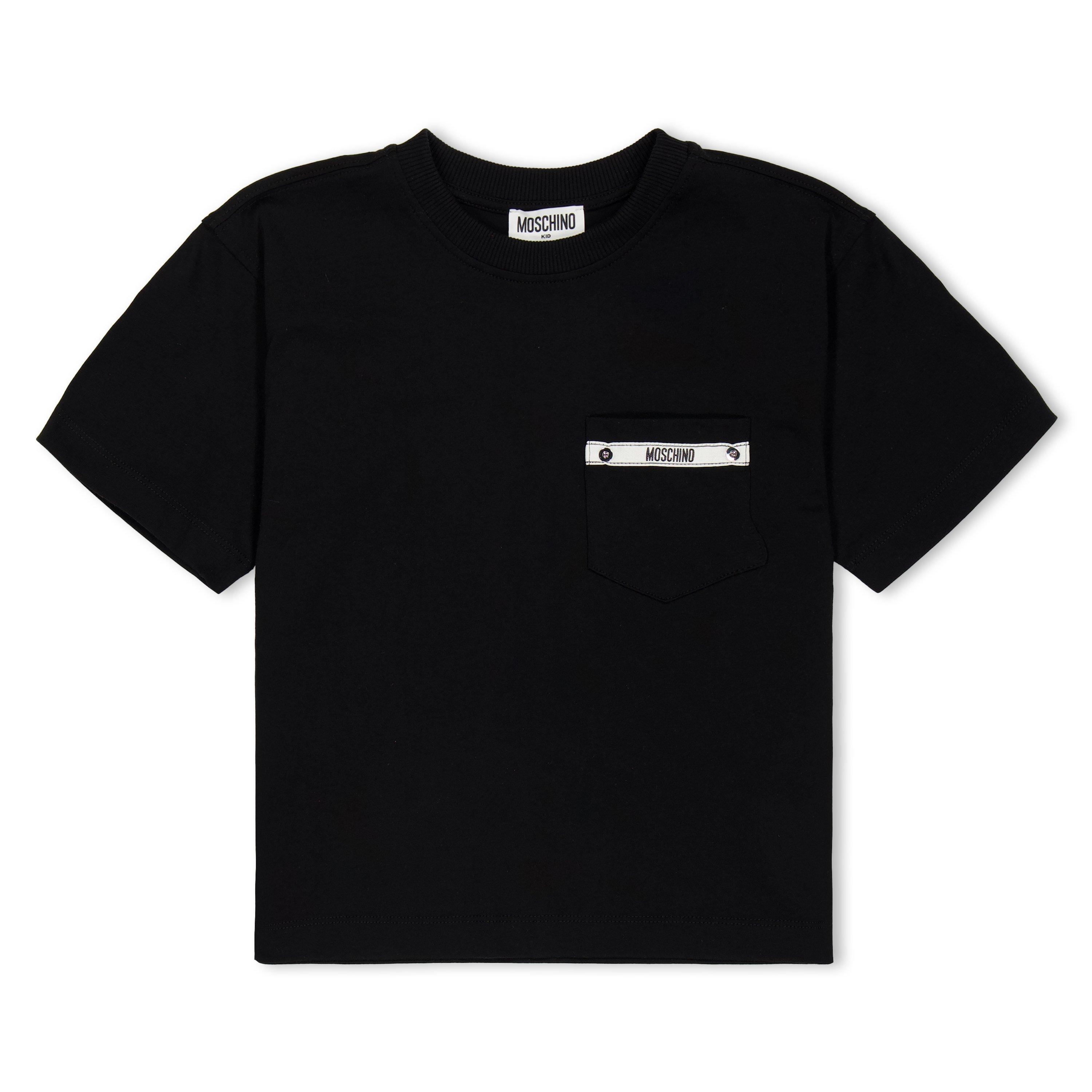 Moschino Kids' Logo T-Shirt - Black 60100 - Size 10Y