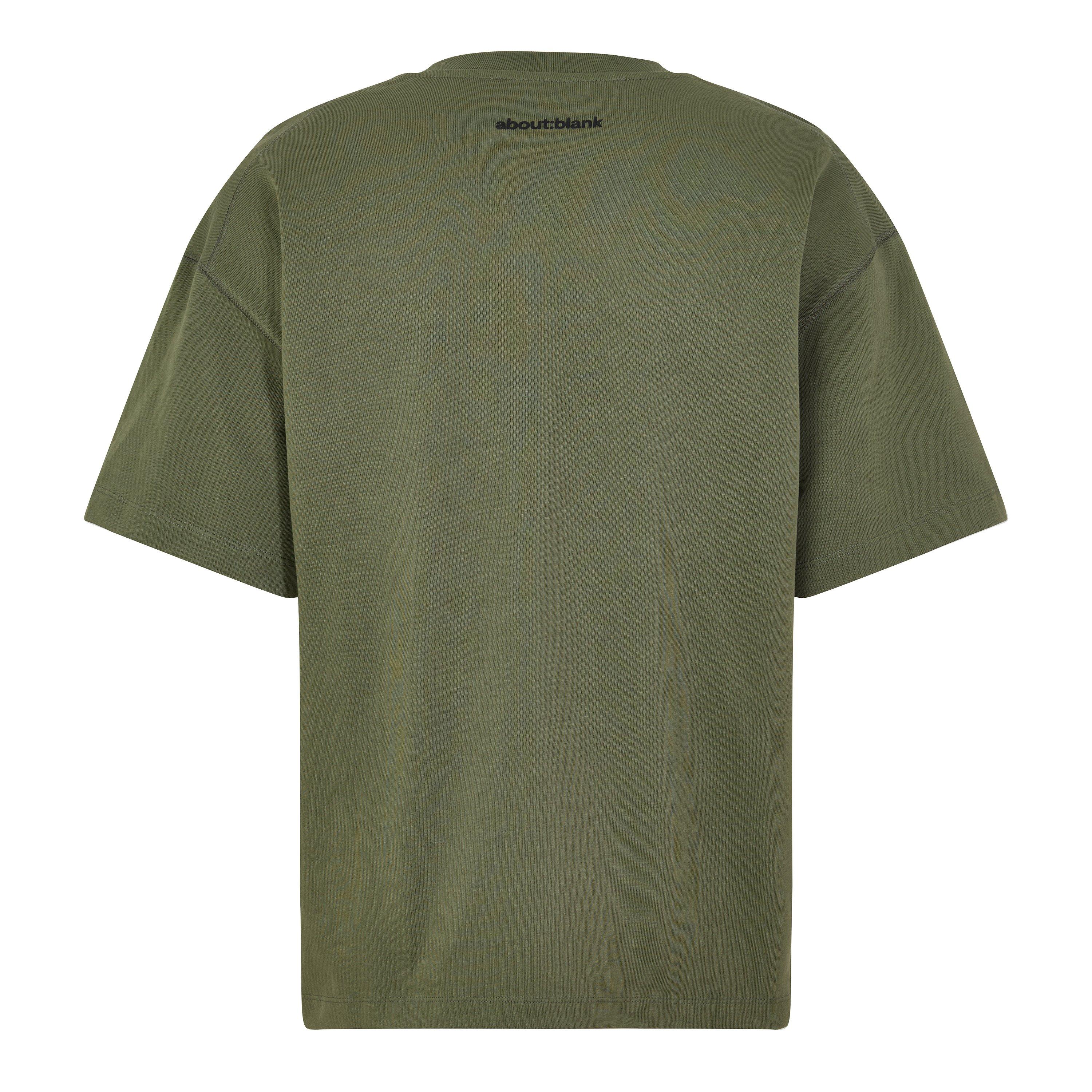 Clover/Black - about:blank - Men's Monogram Cotton Oversized-Fit T-Shirt - 2