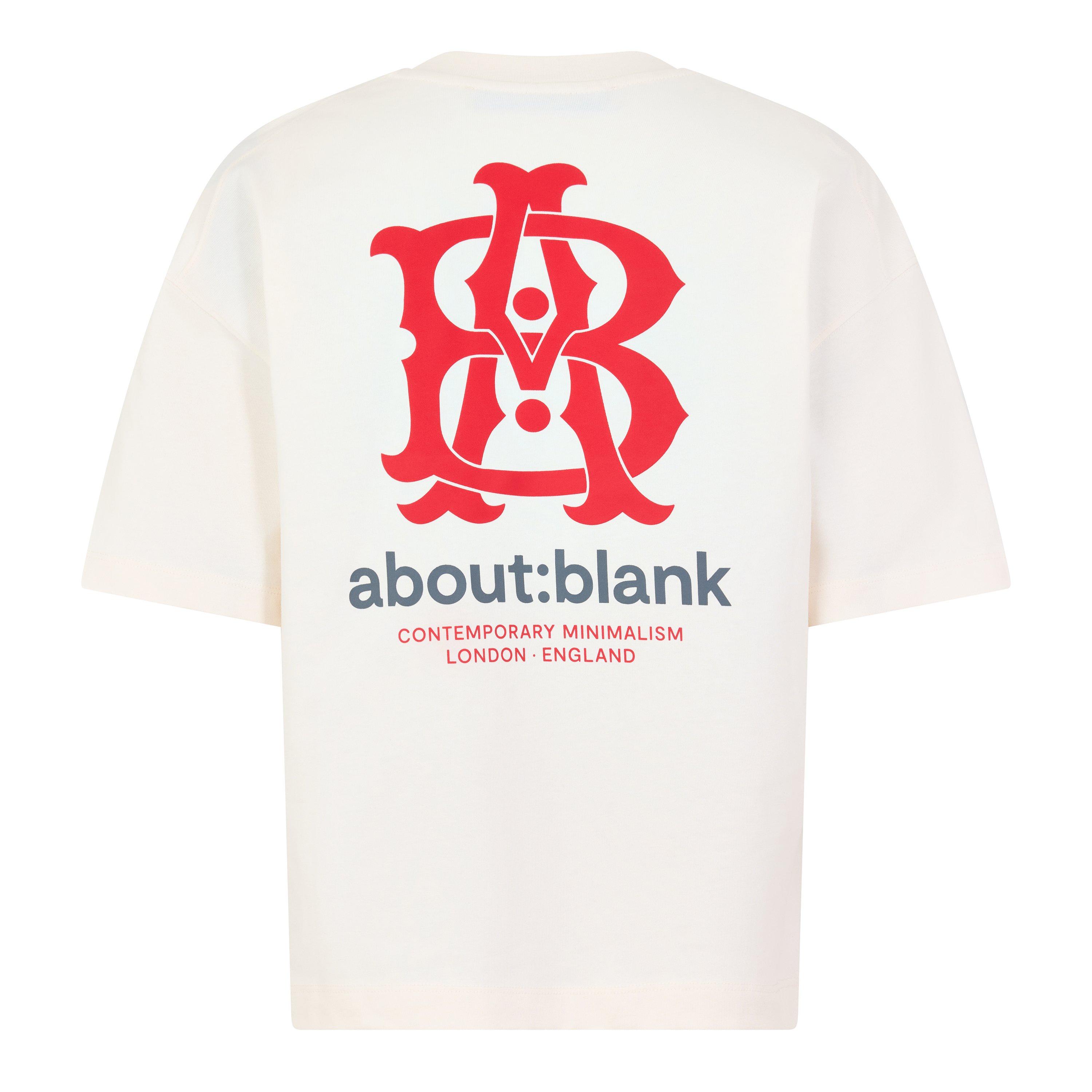Oat/Red/Black - about:blank - Men's Insignia Cotton Oversized T-Shirt - 2
