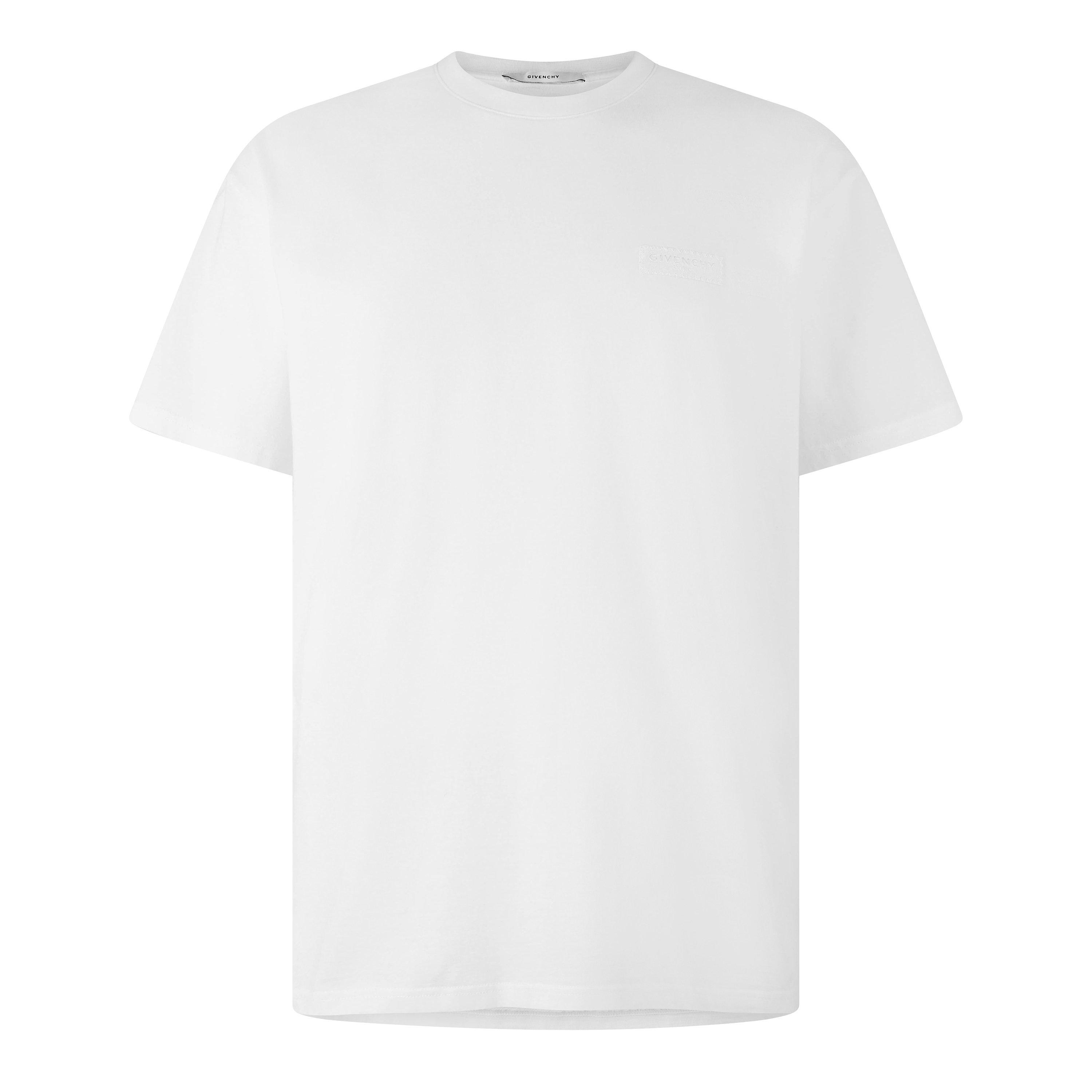 GIVENCHY GIV Tab Logo Tee Sn64 - White - Large