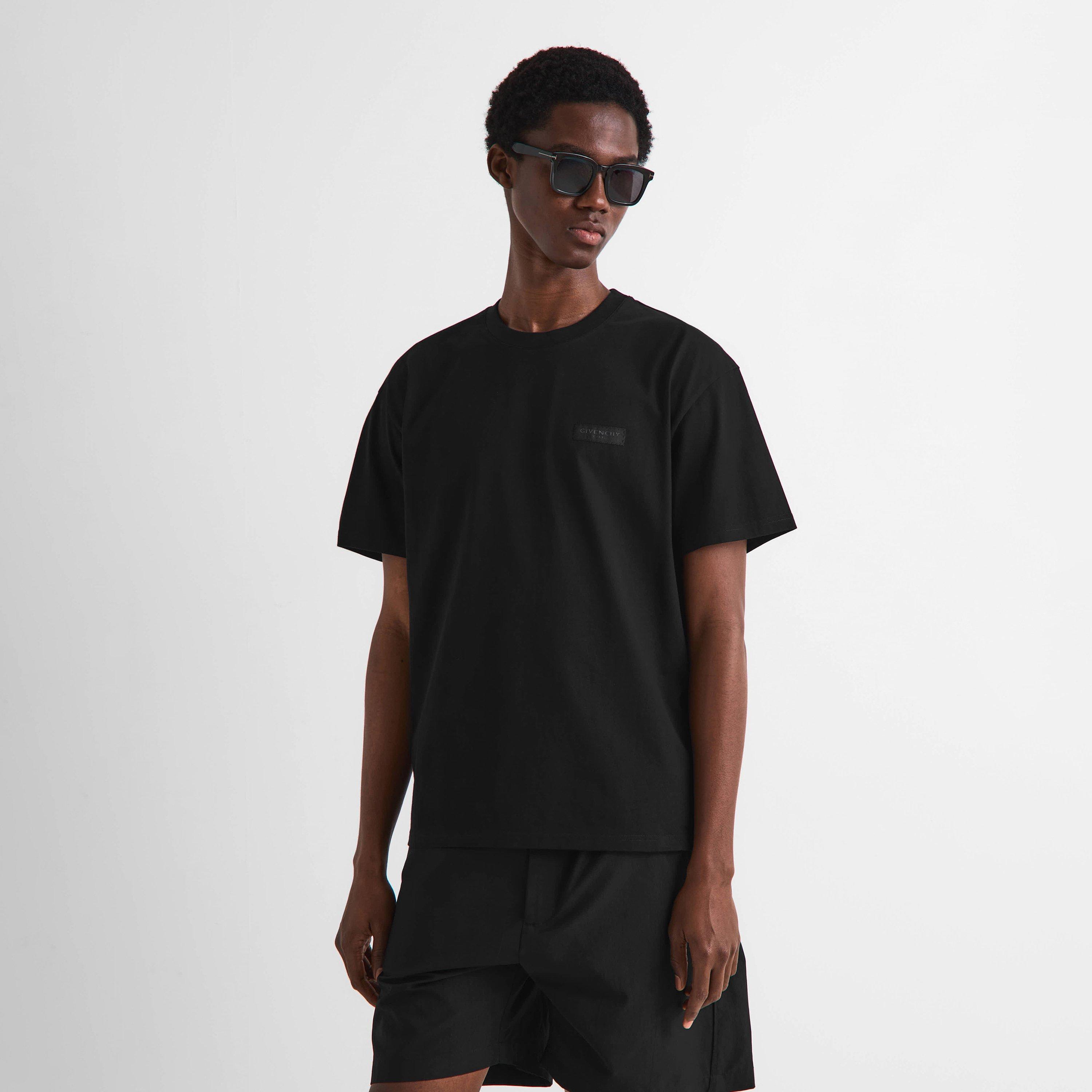 Black - GIVENCHY - GIV Tab Logo Tee Sn64 - 3