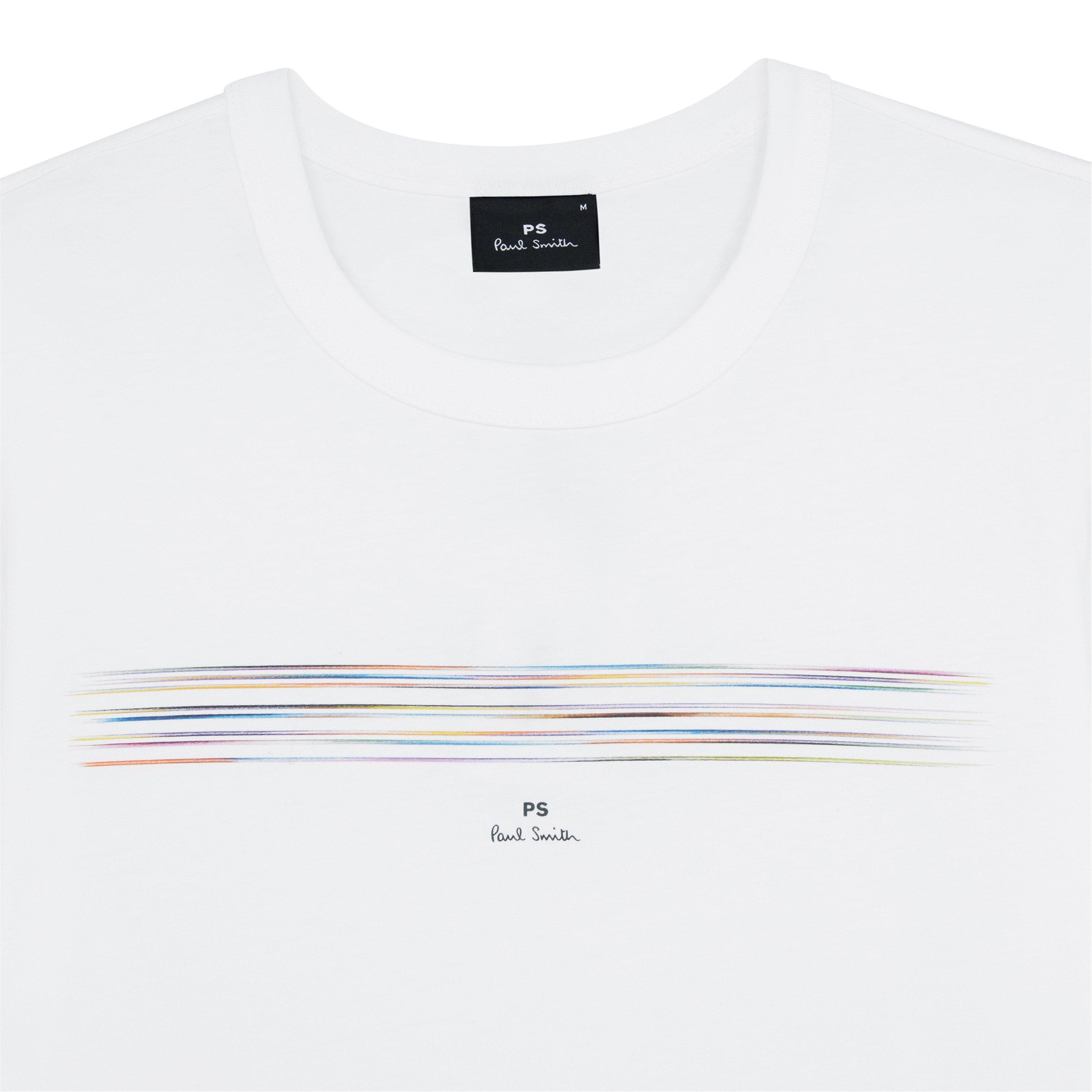 White 01 - PS Paul Smith - Pinstripe T-Shirt - 2