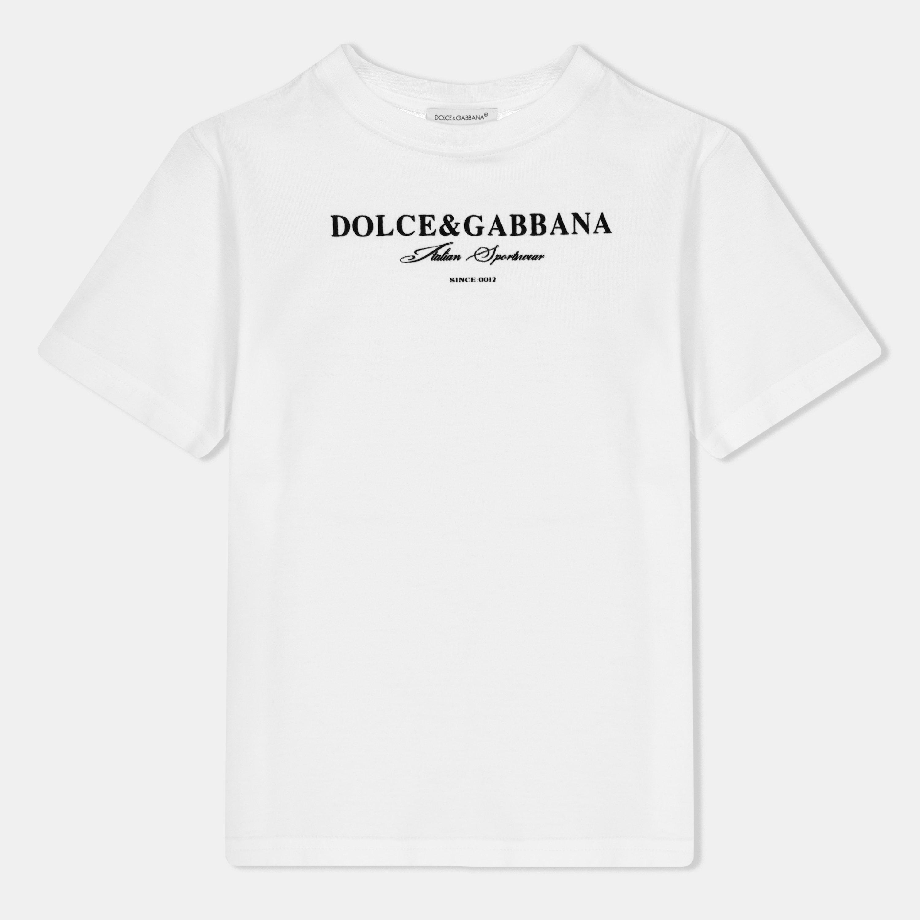 White W0800 - Dolce and Gabbana - Unisex Kids' T-Shirt - 1
