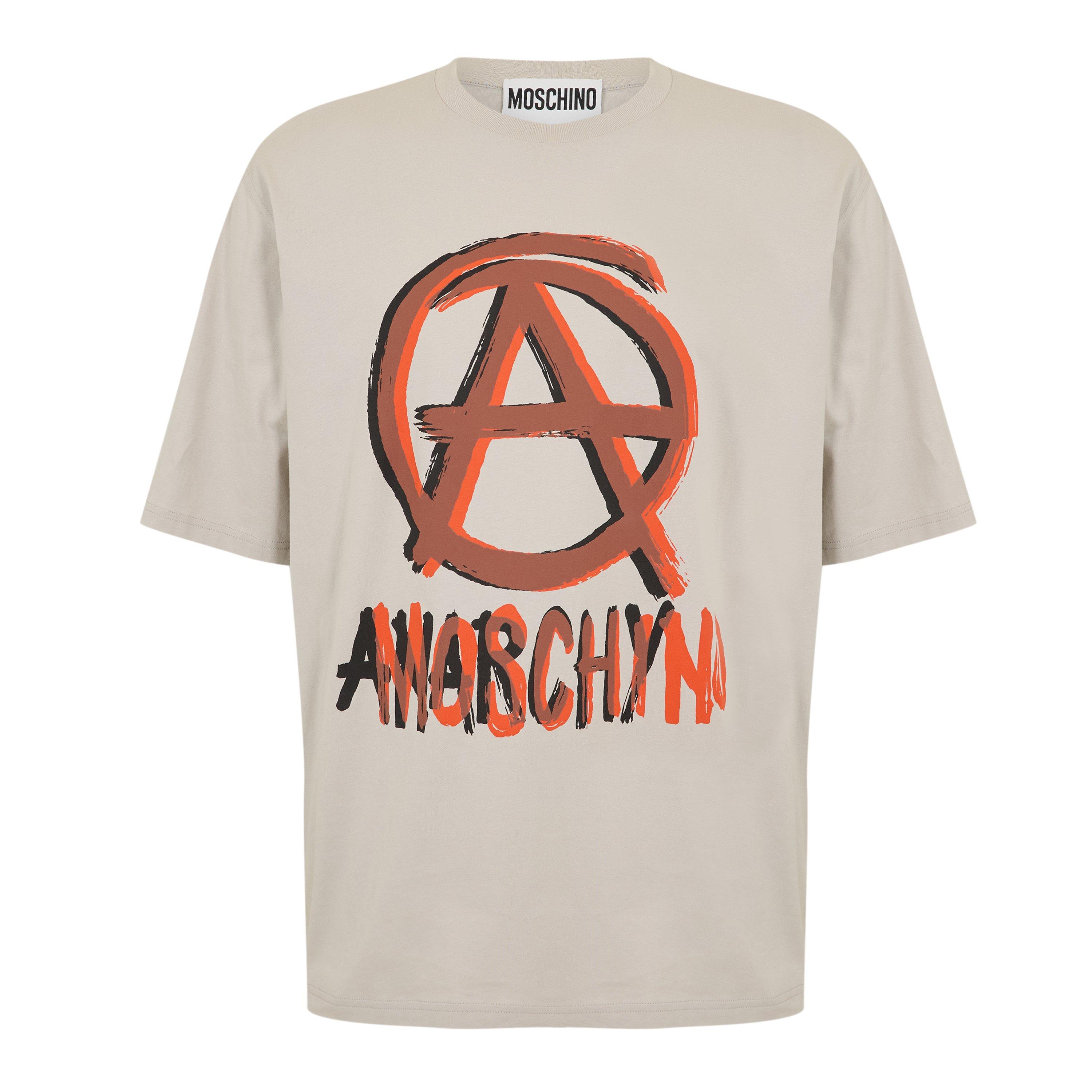 Grey - Moschino - Moschino Reg Fit Tee Sn99 - 1