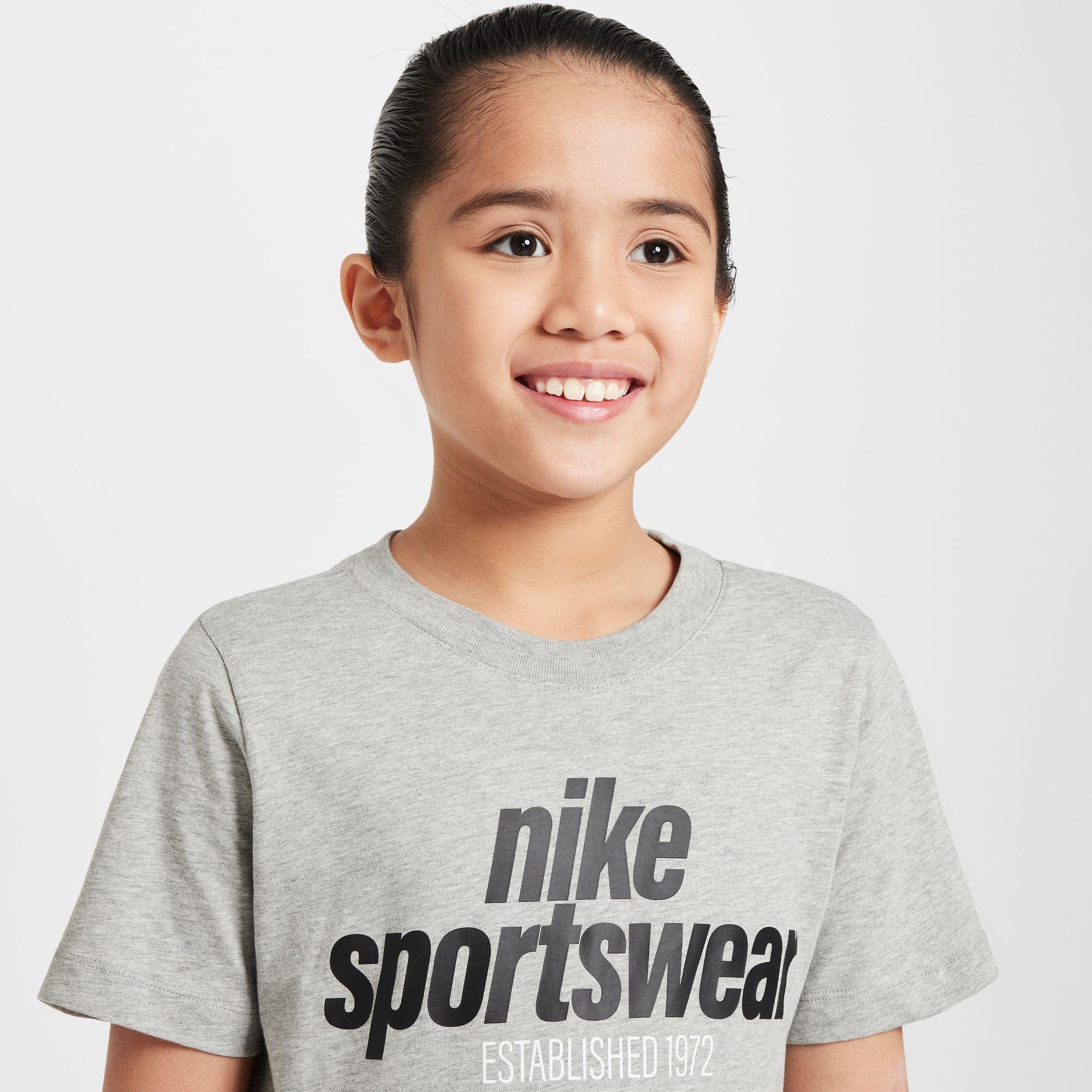 Dk Grey Heather - Nike - Nike K NSW T Clb FAM Jn99 - 3