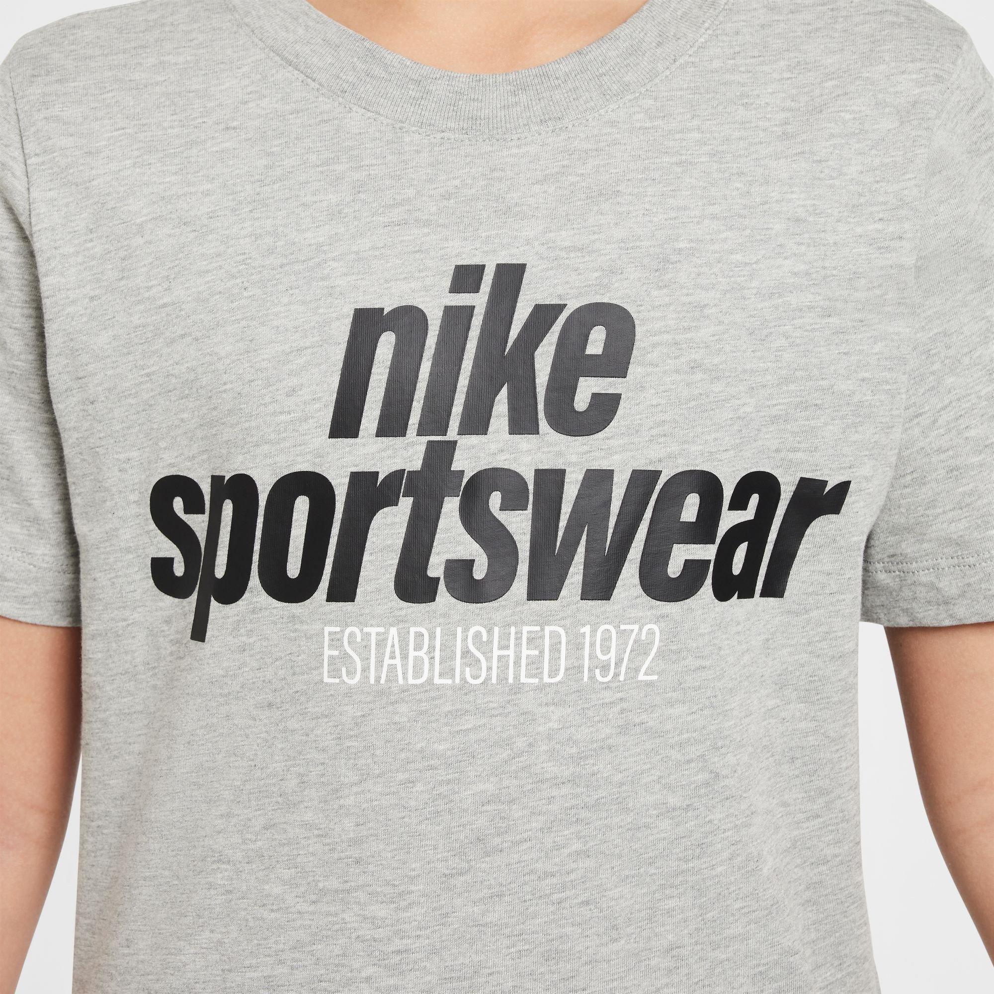 Dk Grey Heather - Nike - Nike K NSW T Clb FAM Jn99 - 4