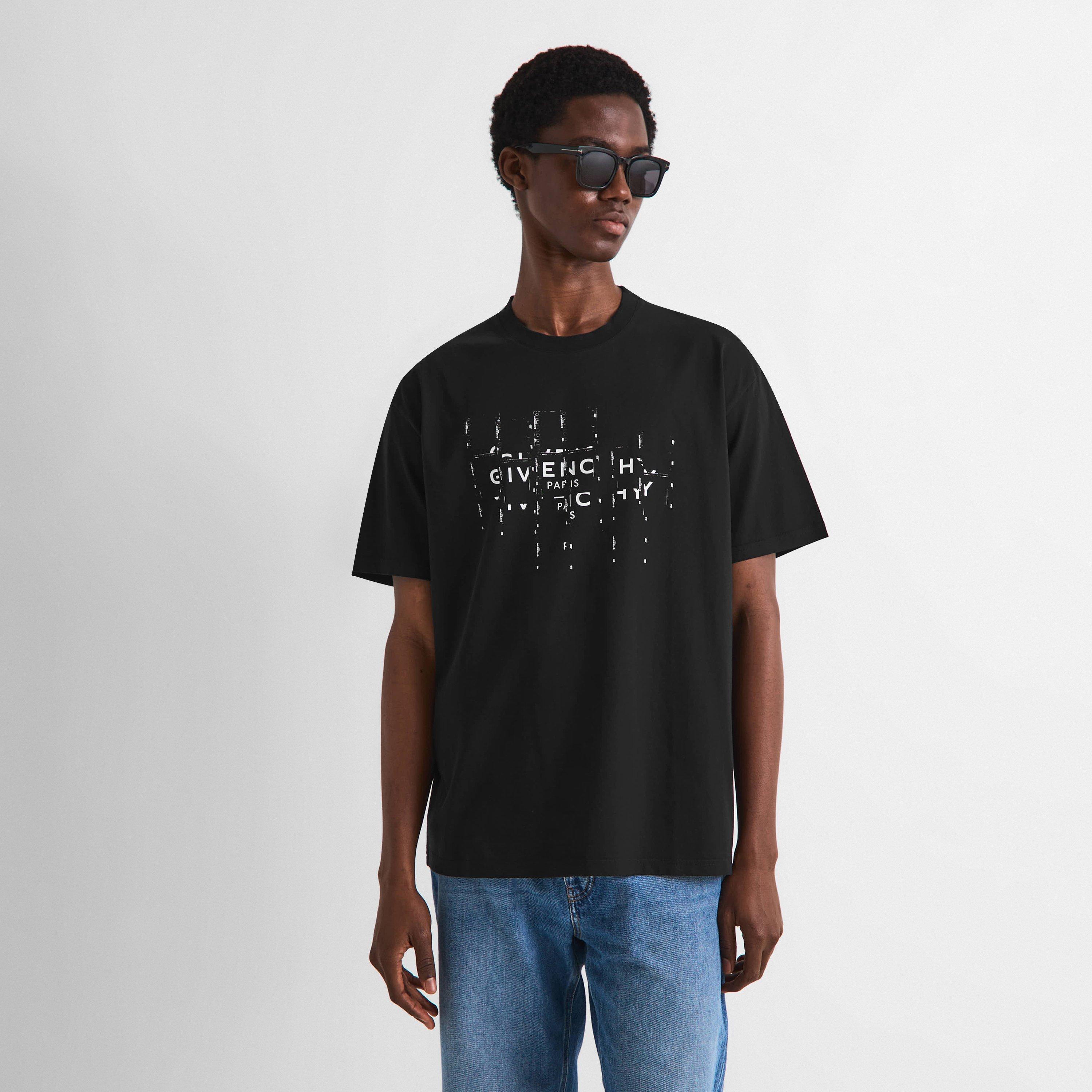 Black - GIVENCHY - GIV Prnt T-Shirt Sn64 - 3
