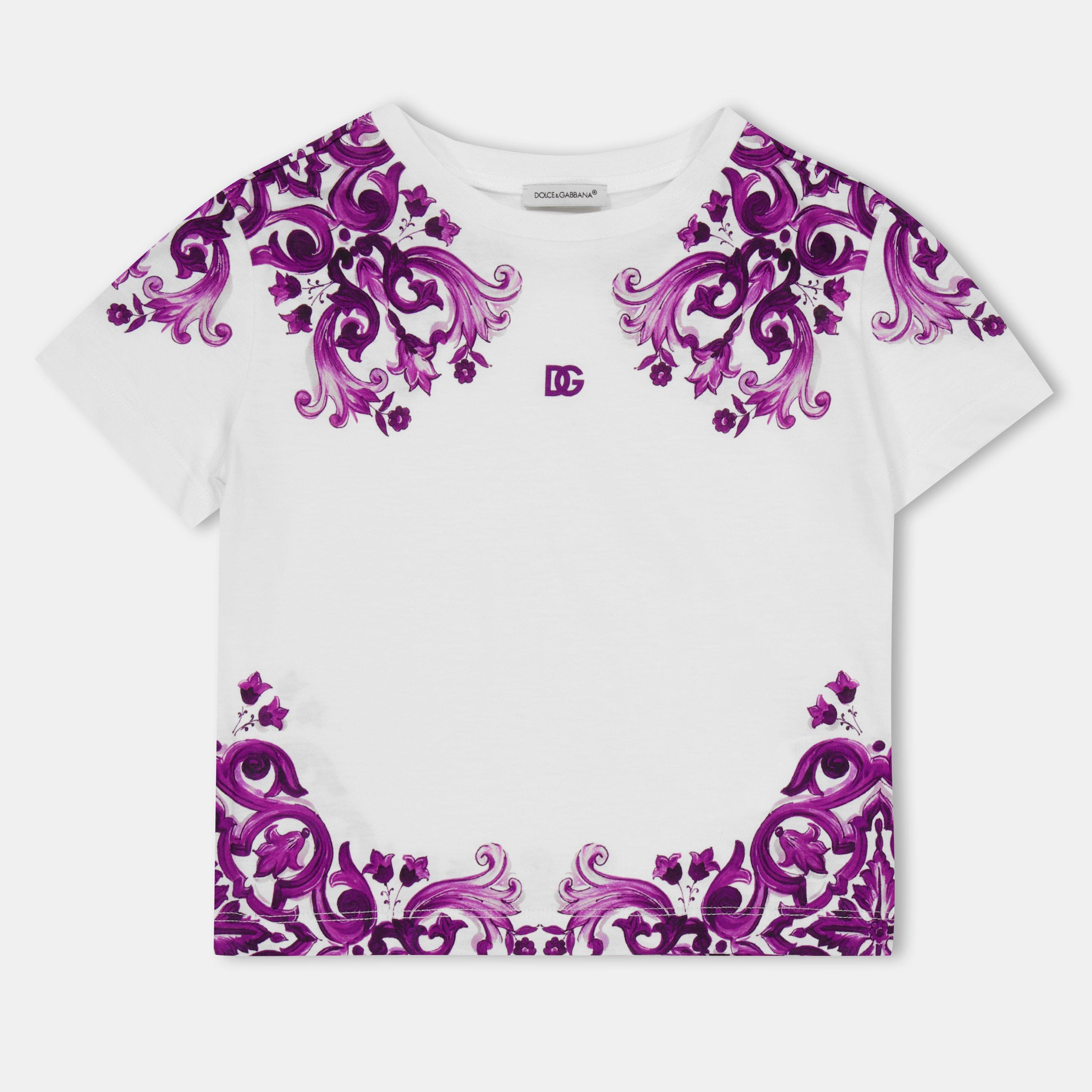 Dolce and Gabbana Kids' Logo T-Shirt - Purple S9000 - Size 12Y