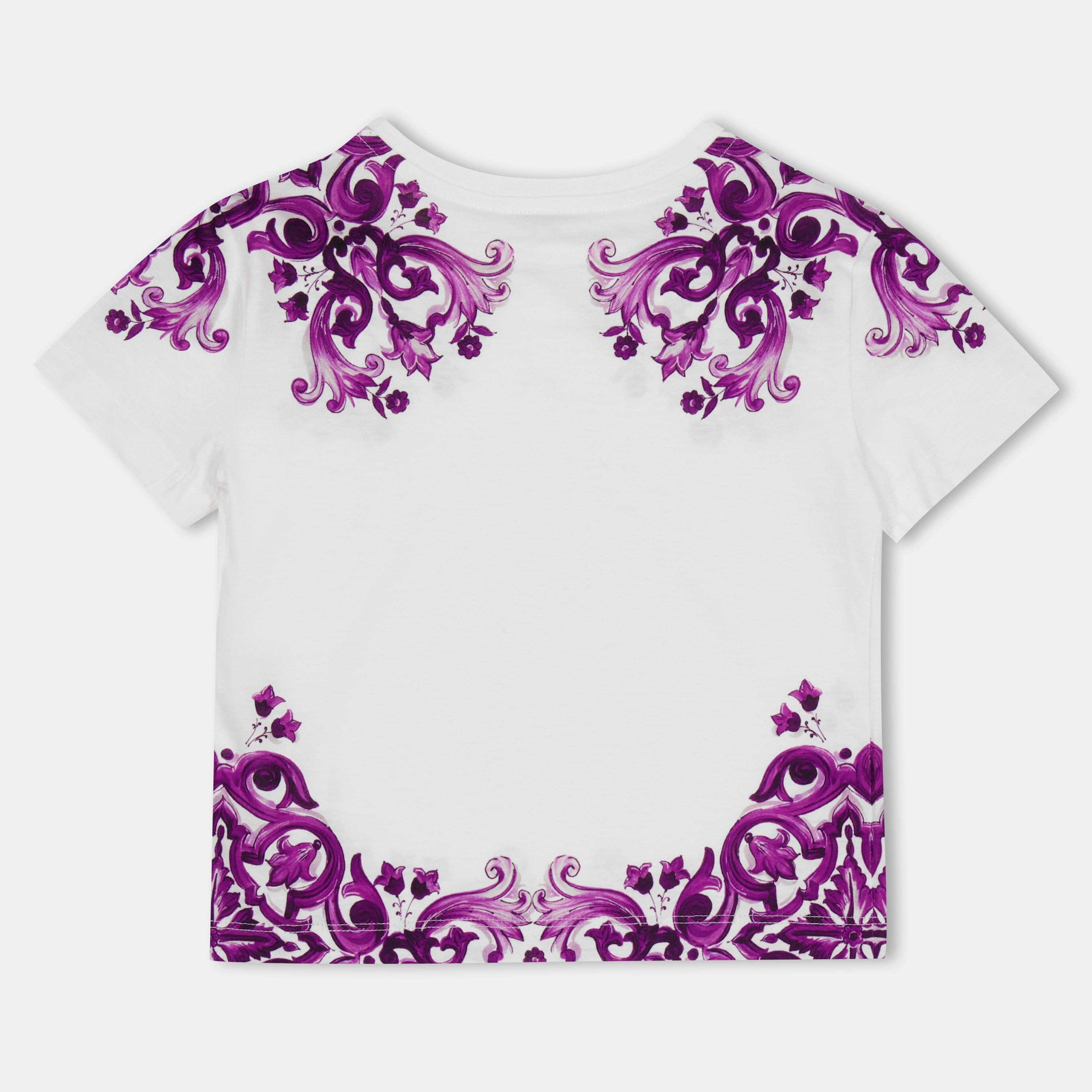 Purple S9000 - Dolce and Gabbana - Kids' DG Logo Regular Fit T-Shirt - 2