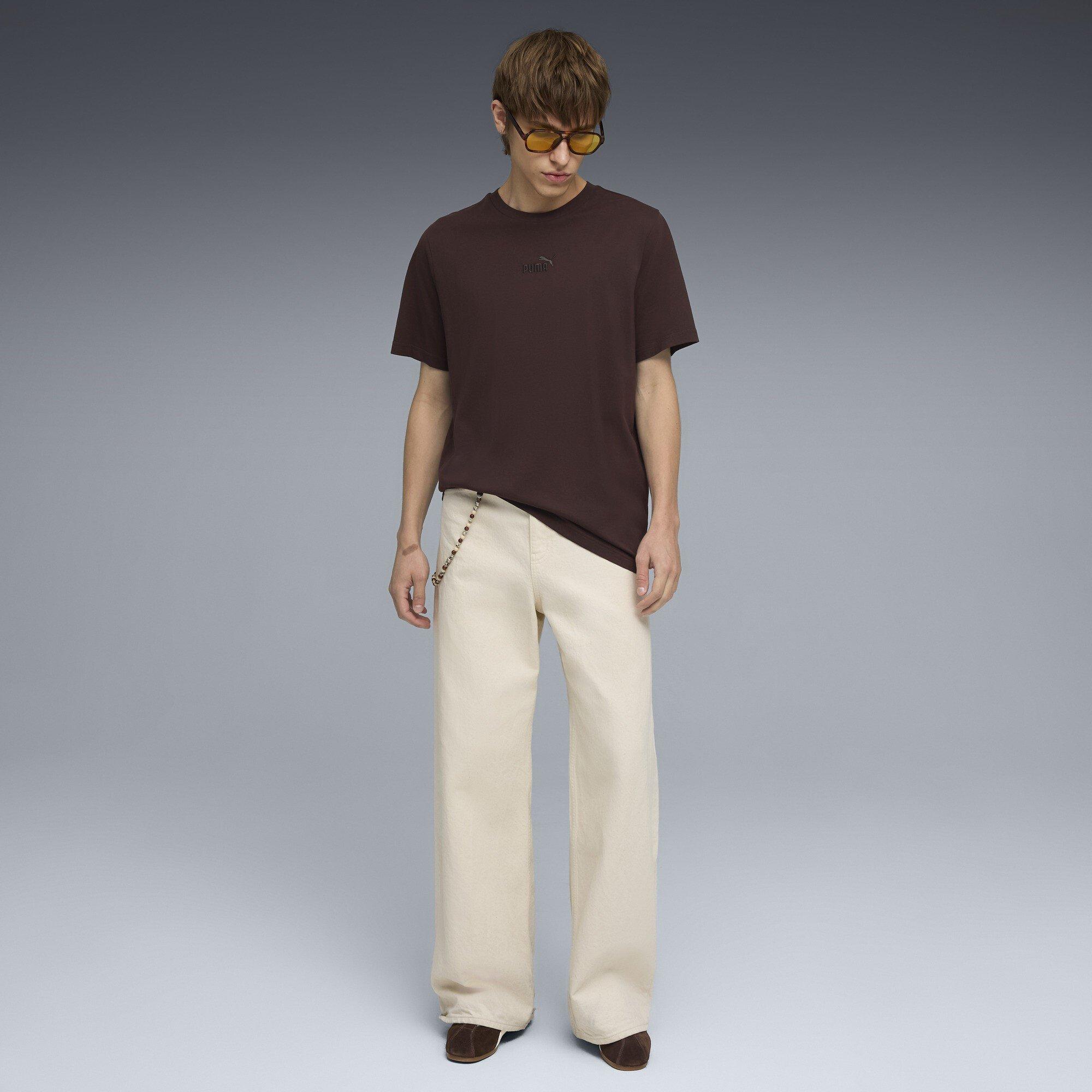 Chocolate Brown - Puma - Men's T-Shirt - 5