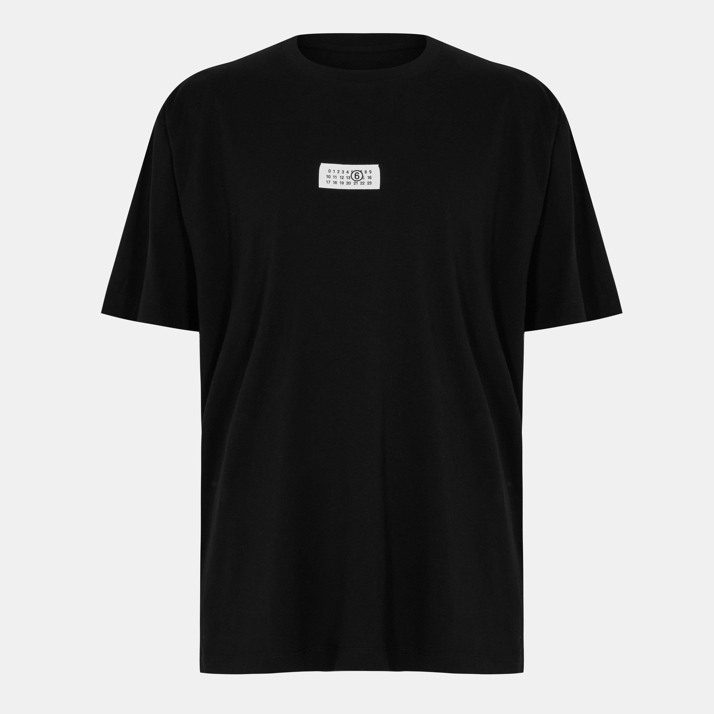 Black - MM6 Maison Margiela - Men's Logo T-Shirt - 1