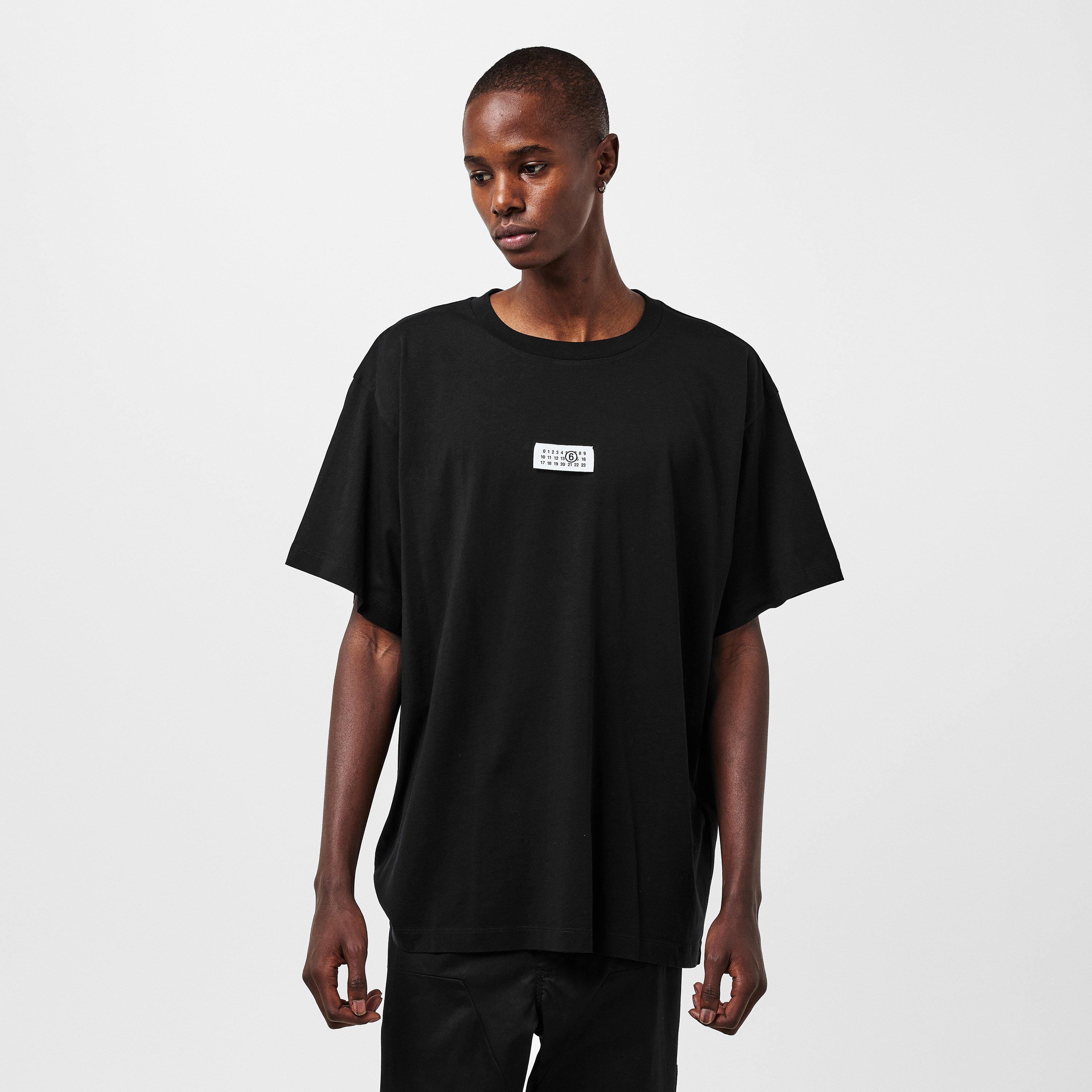 Black - MM6 Maison Margiela - Men's Regular Fit Logo T-Shirt - 3