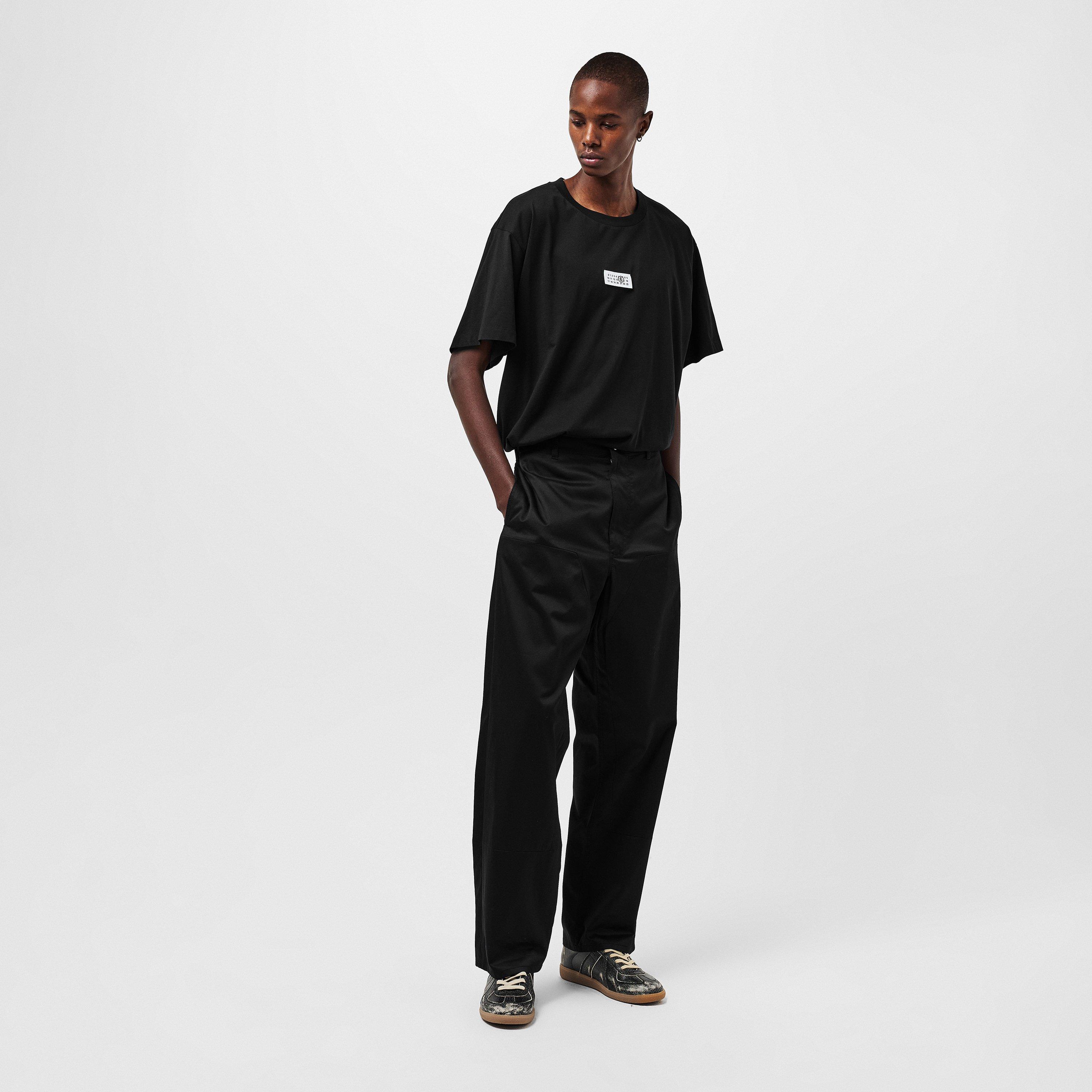 Black - MM6 Maison Margiela - Men's Regular Fit Logo T-Shirt - 6