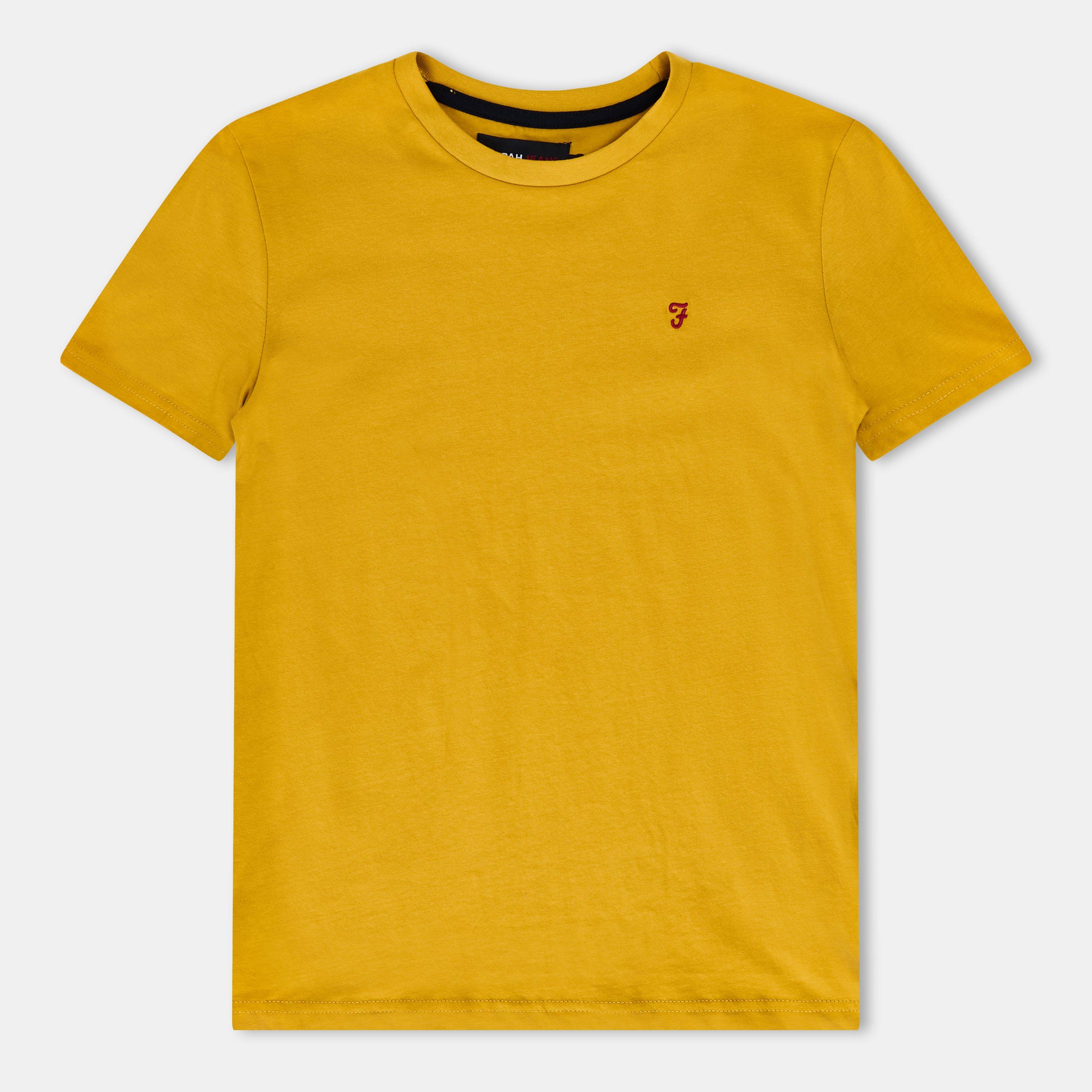 Farah  Kids ' Denny Short Sleeve T-Shirt - Yellow - 14-15