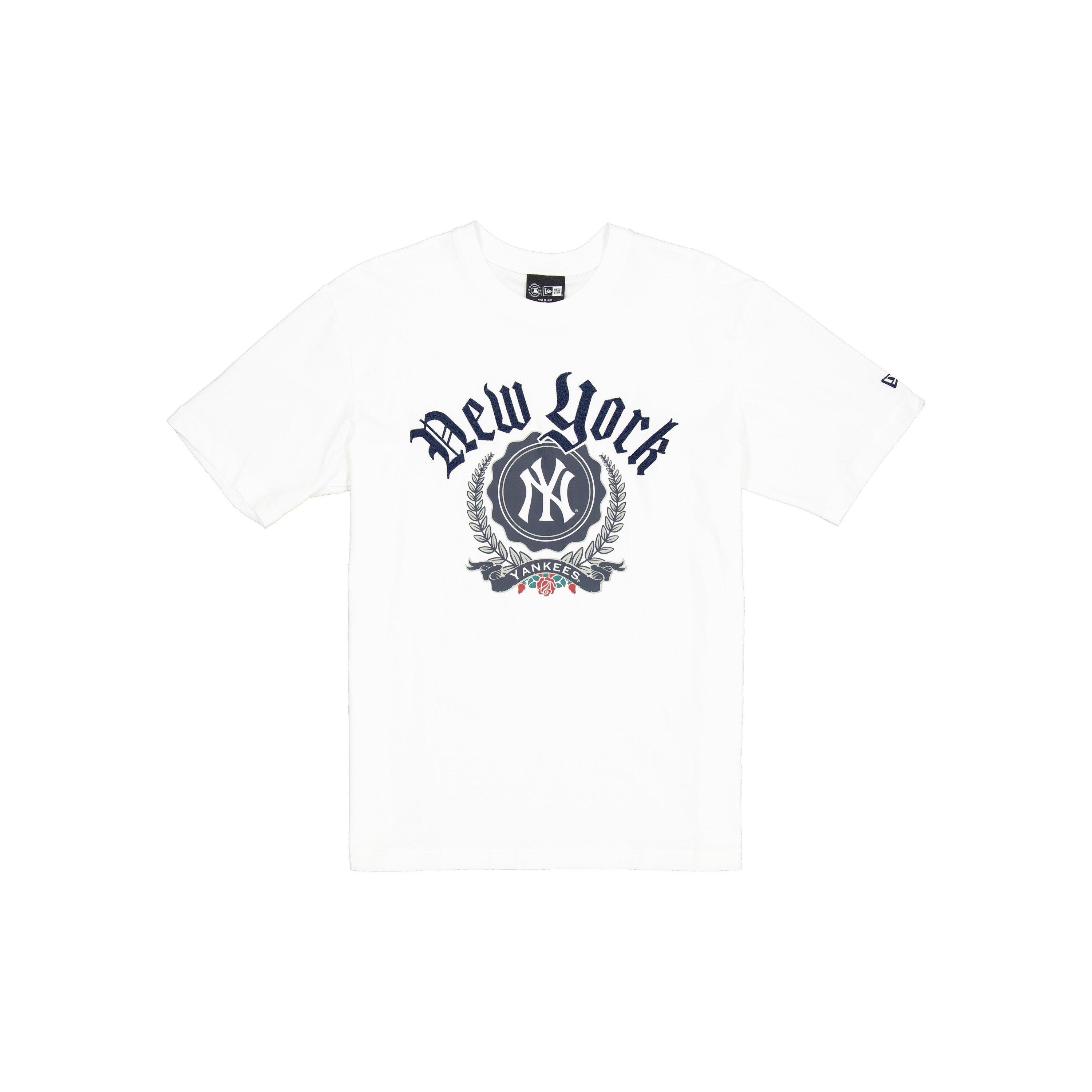 NY White - New Era - Men's MLB Throwback Oversized T-Shirt - 3