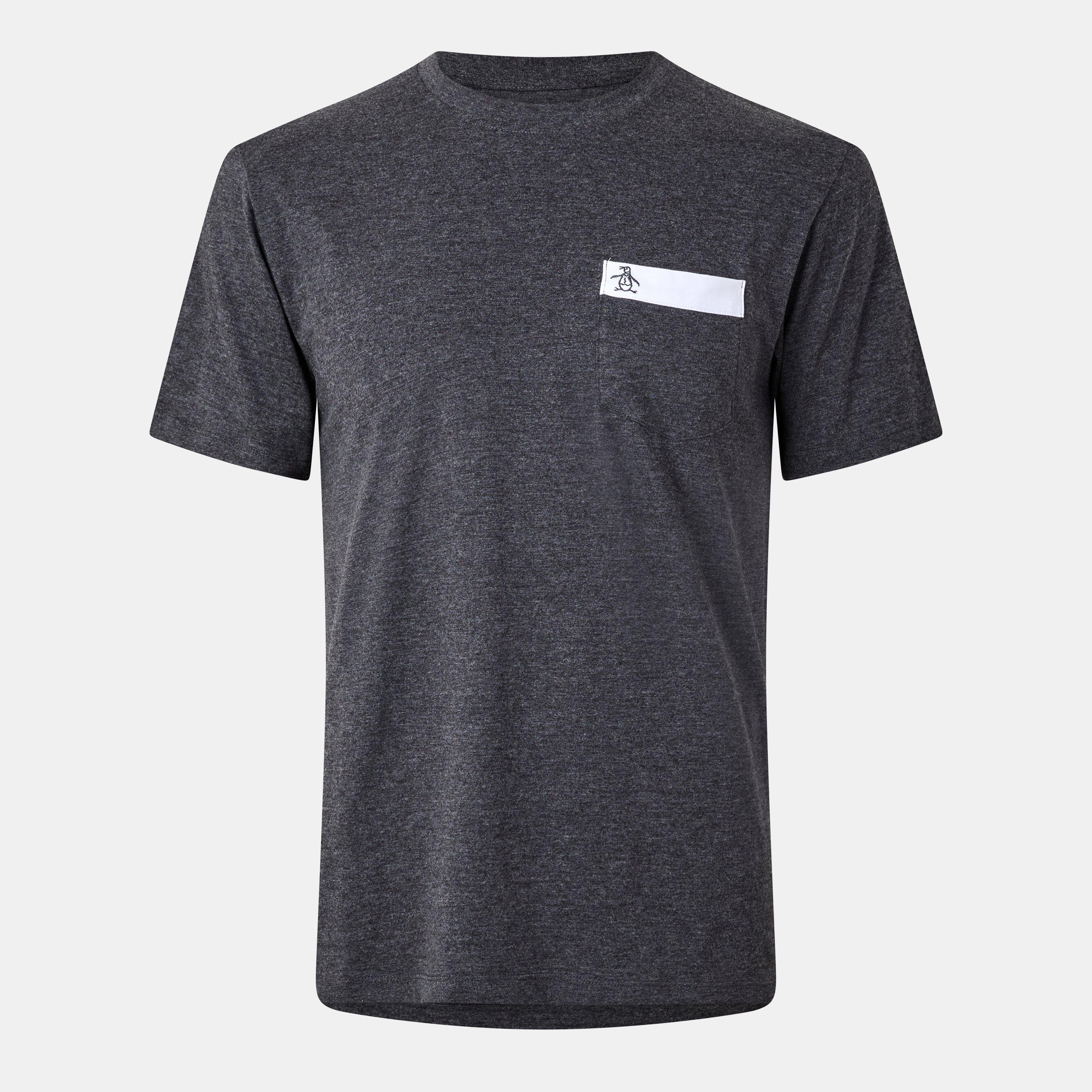 Original Penguin Men's Pocket T-Shirt - Dark Charcoal - Large