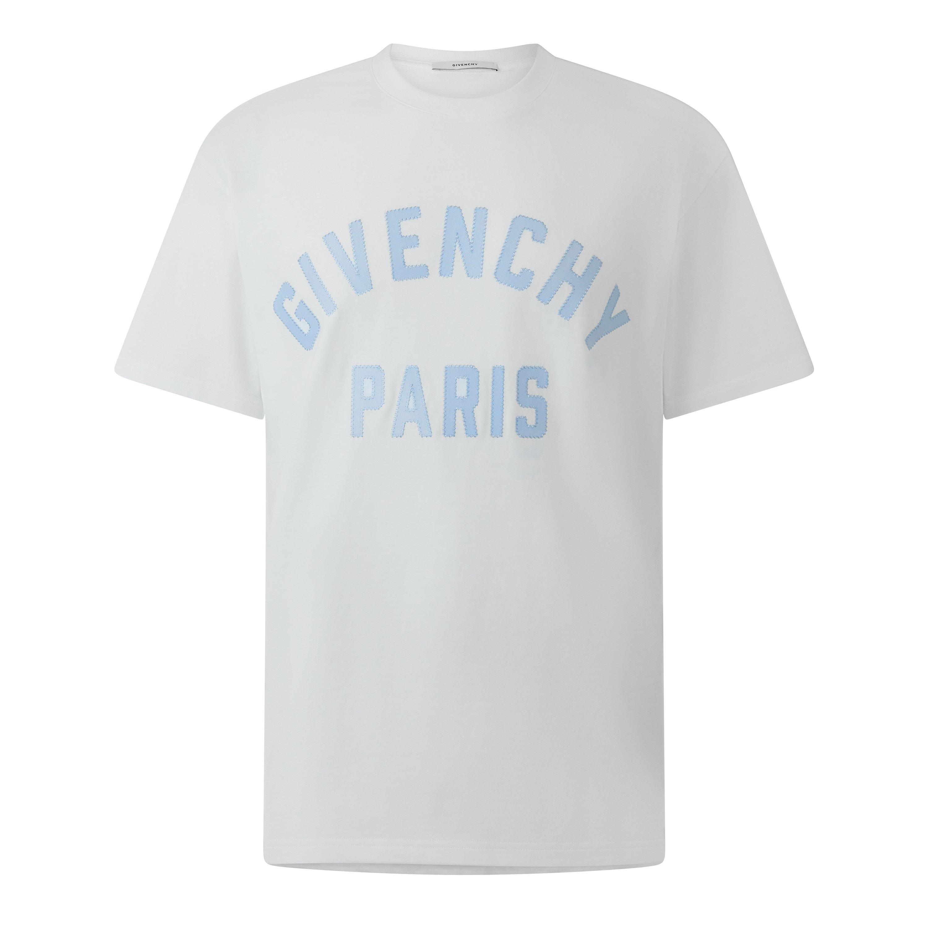 White/Blue - GIVENCHY - GIV Applique Tee Sn64 - 1