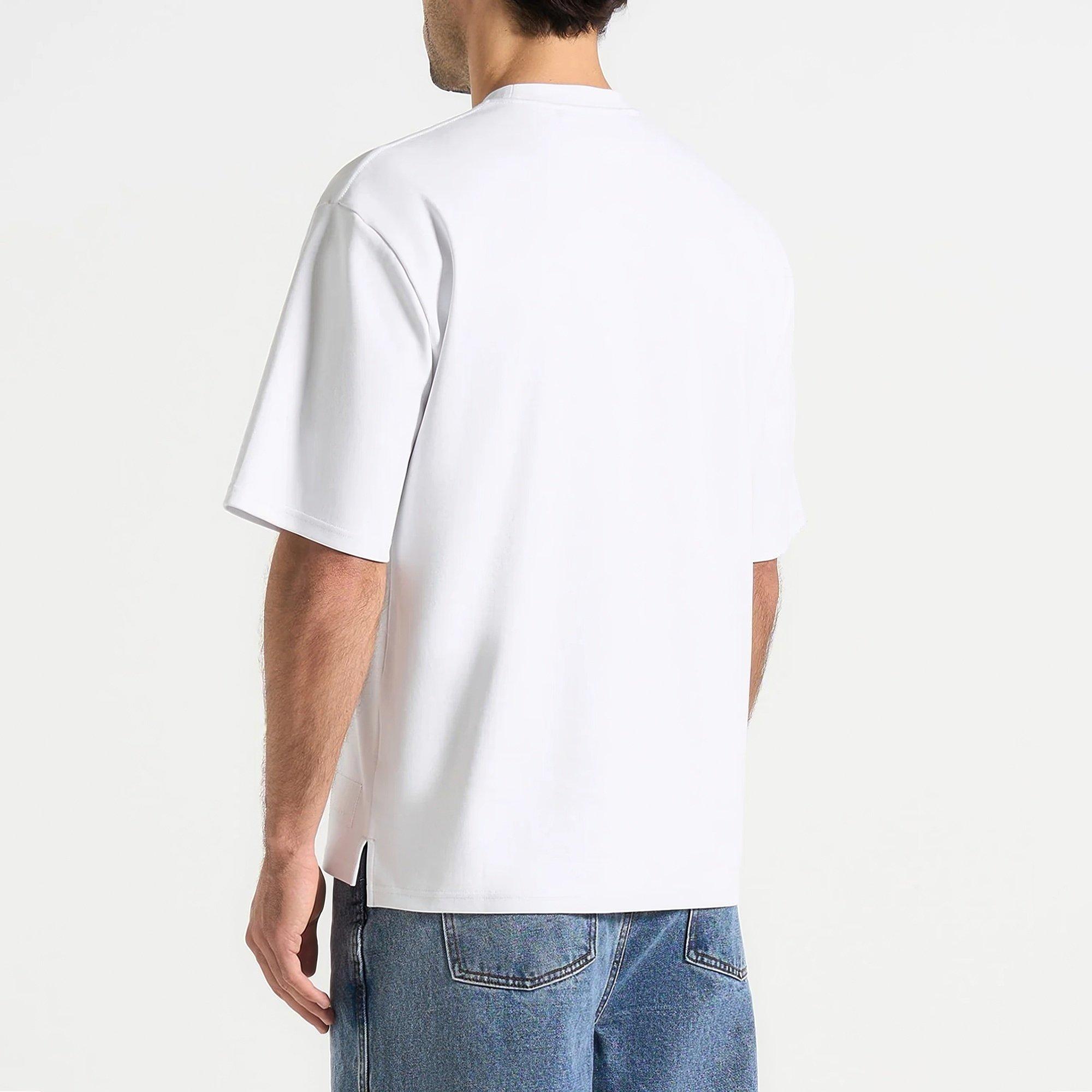 White - Maniere De Voir - Relaxed Fit Cotton T-Shirt - 4
