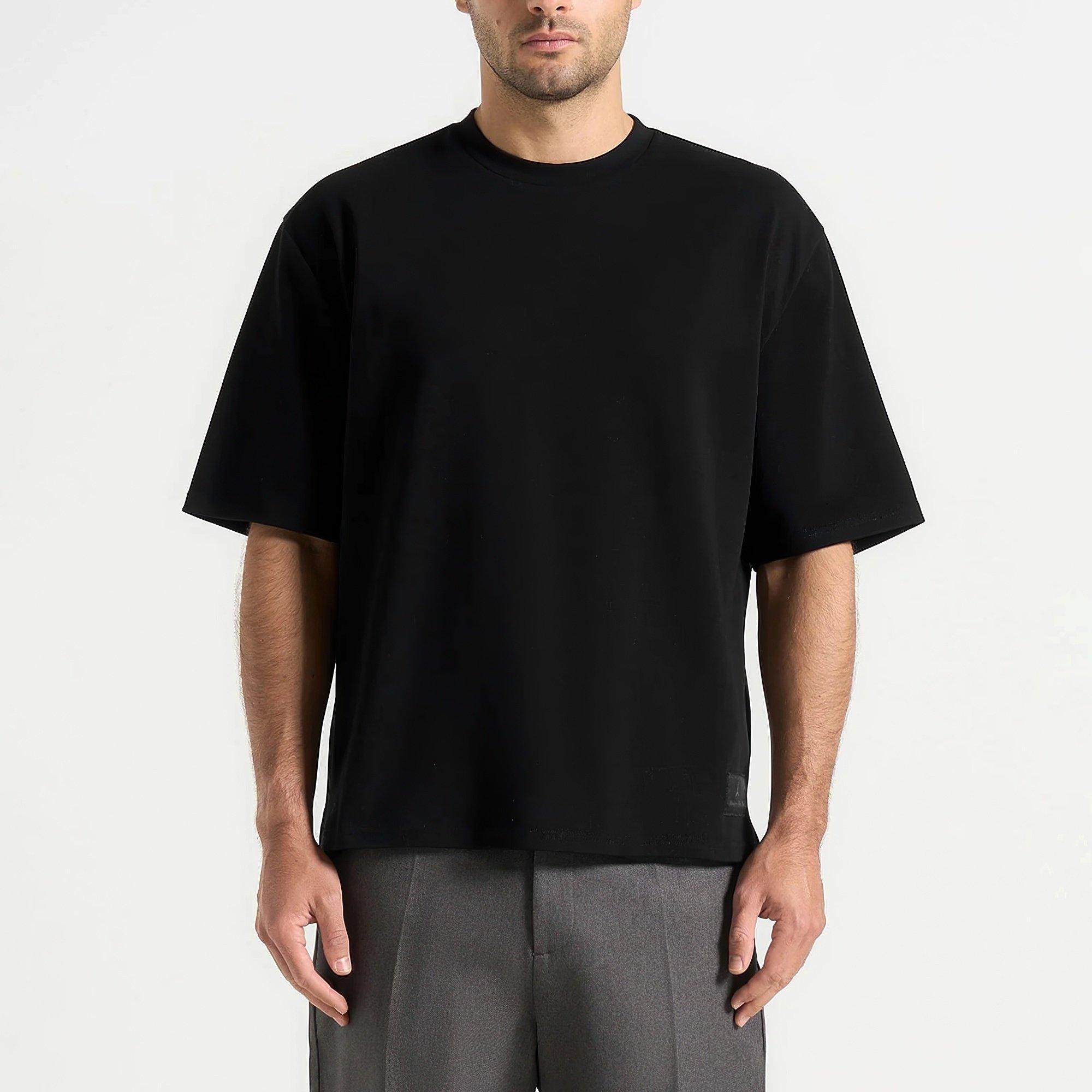 Black - Maniere De Voir - Relaxed Fit Cotton T-Shirt - 3