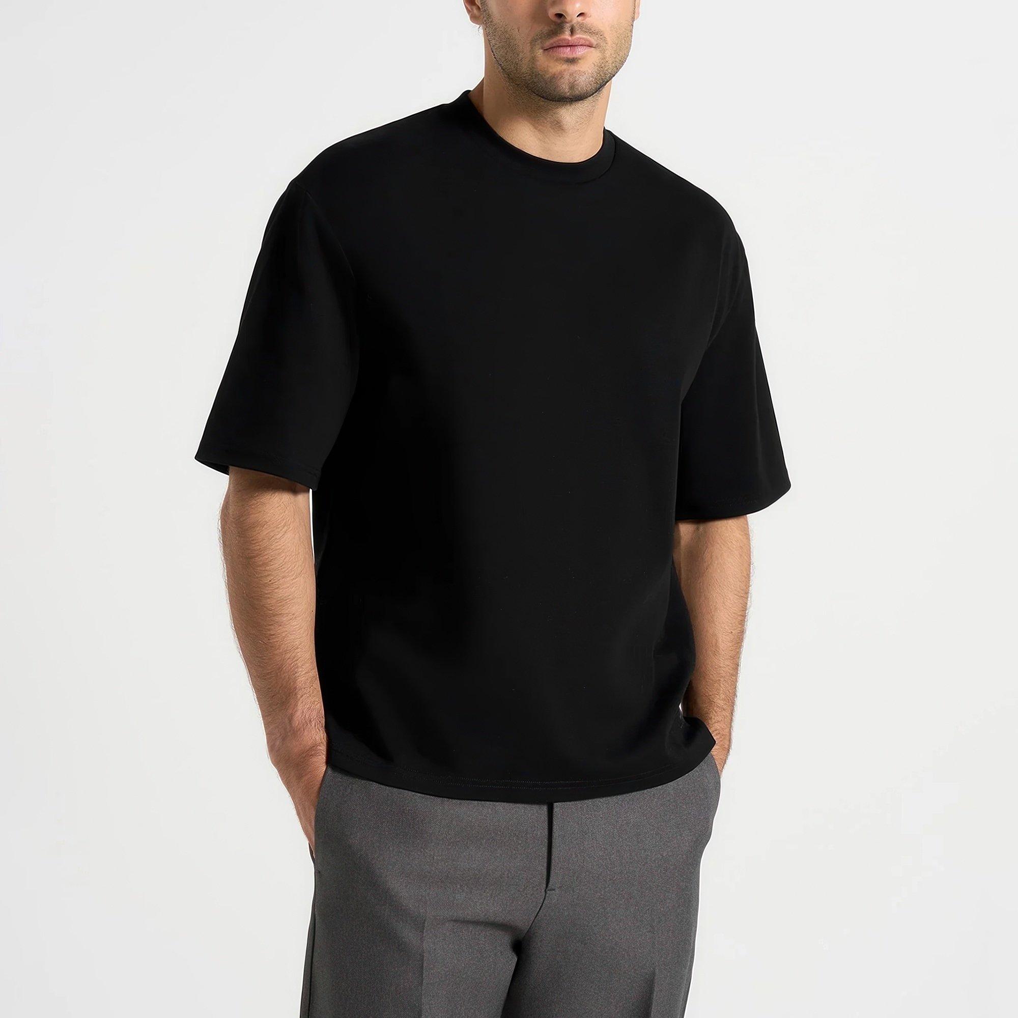 Black - Maniere De Voir - Relaxed Fit Cotton T-Shirt - 7
