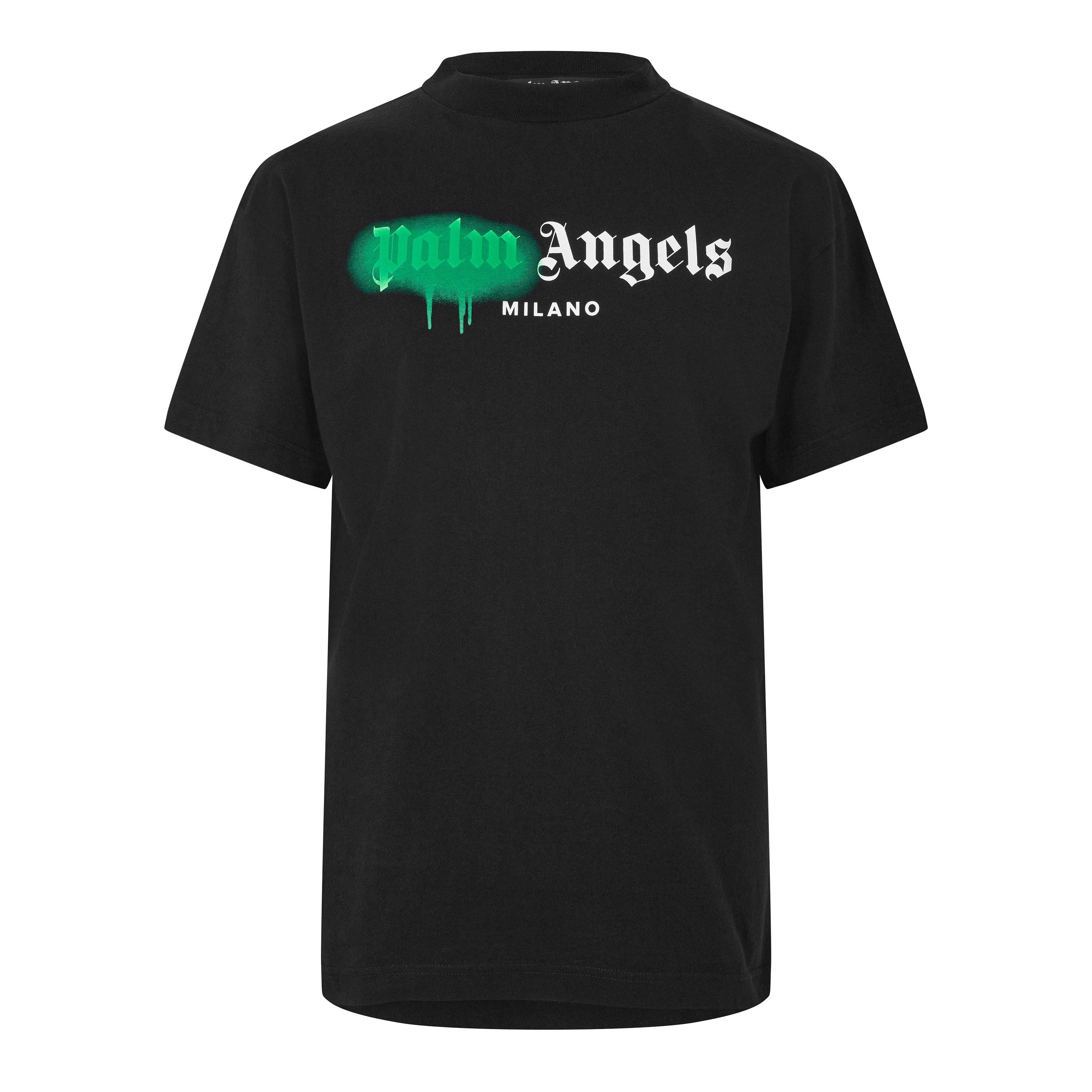 Palm Angels Men's Tokyo T-Shirt - Black Green - XS