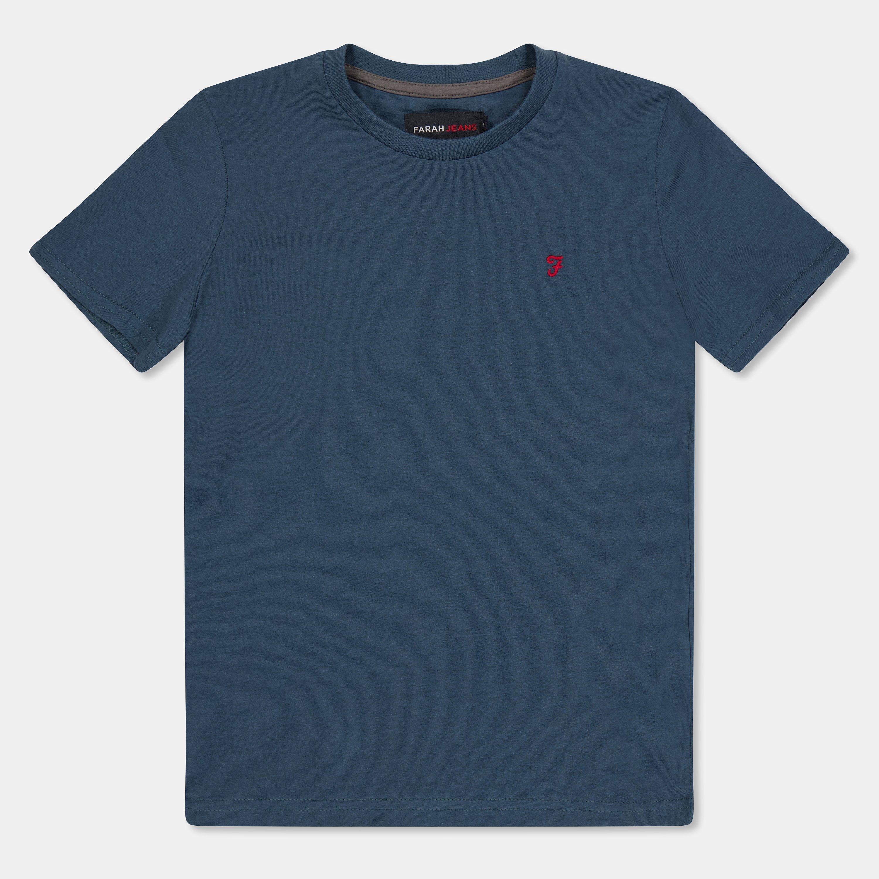 Farah  Kids ' Denny Short Sleeve T-Shirt - Blue - 14-15