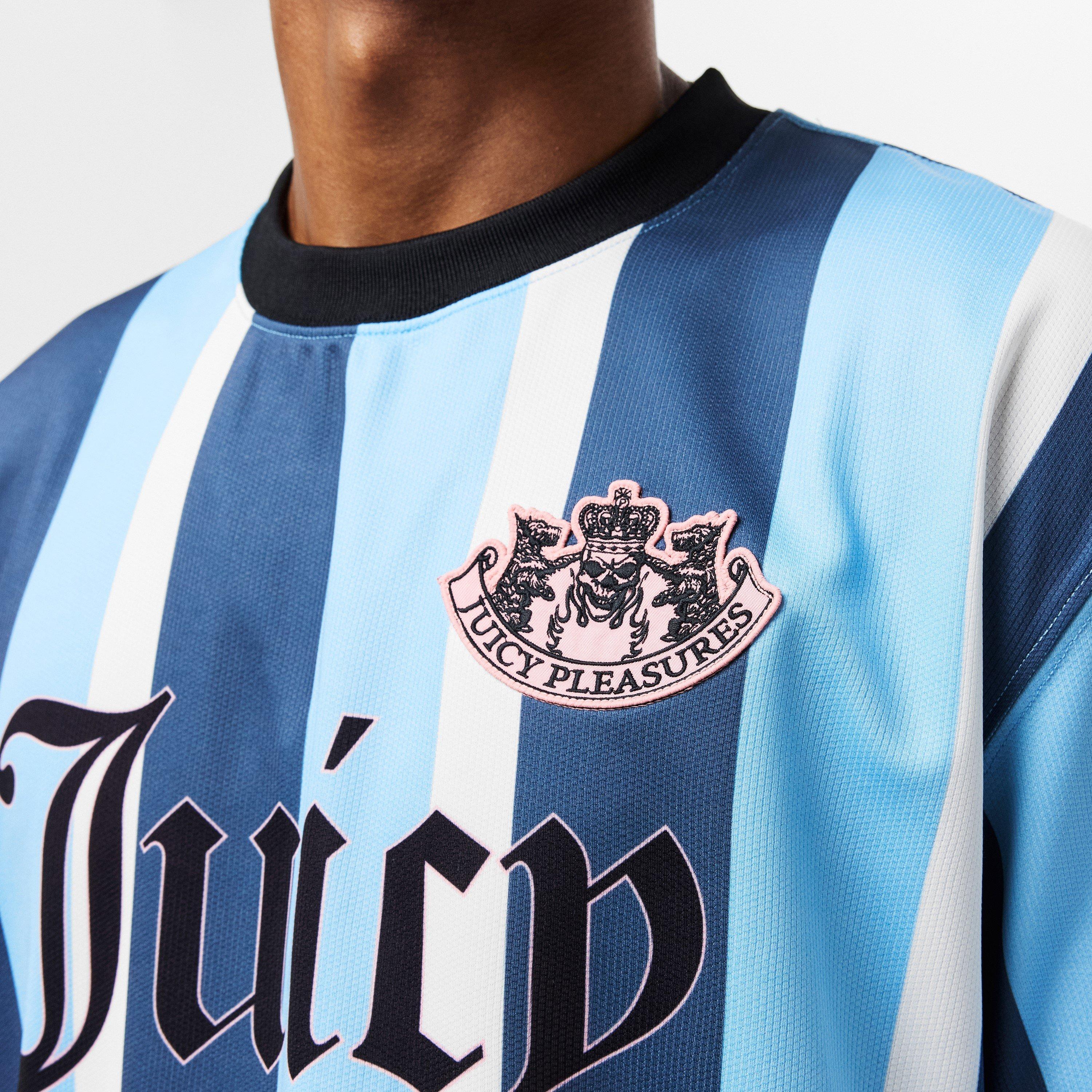 Blue - Pleasures - X Juicy Couture Striped Sport T-Shirt - 5