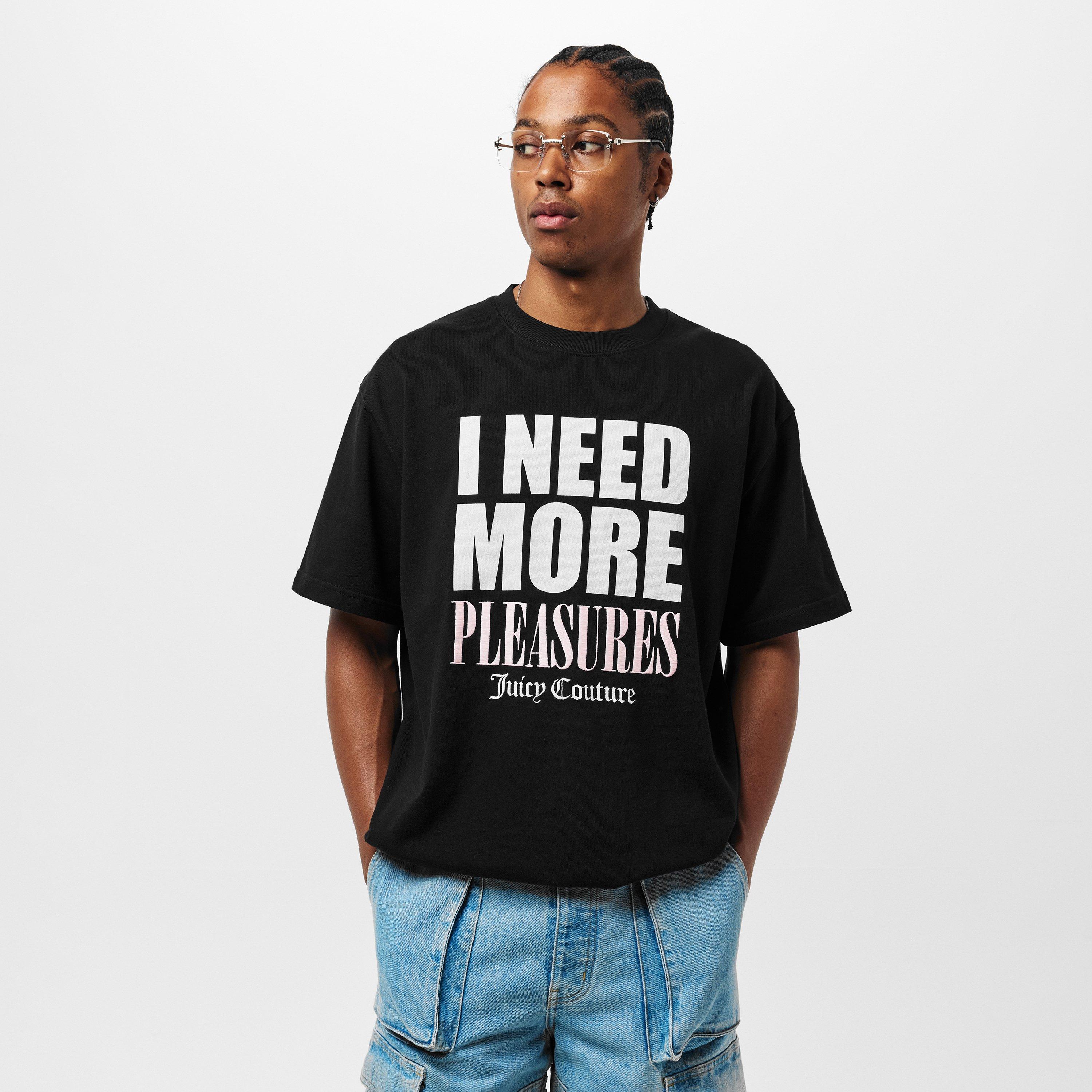 Black - Pleasures - X Juicy Couture Slogan T-Shirt - 3