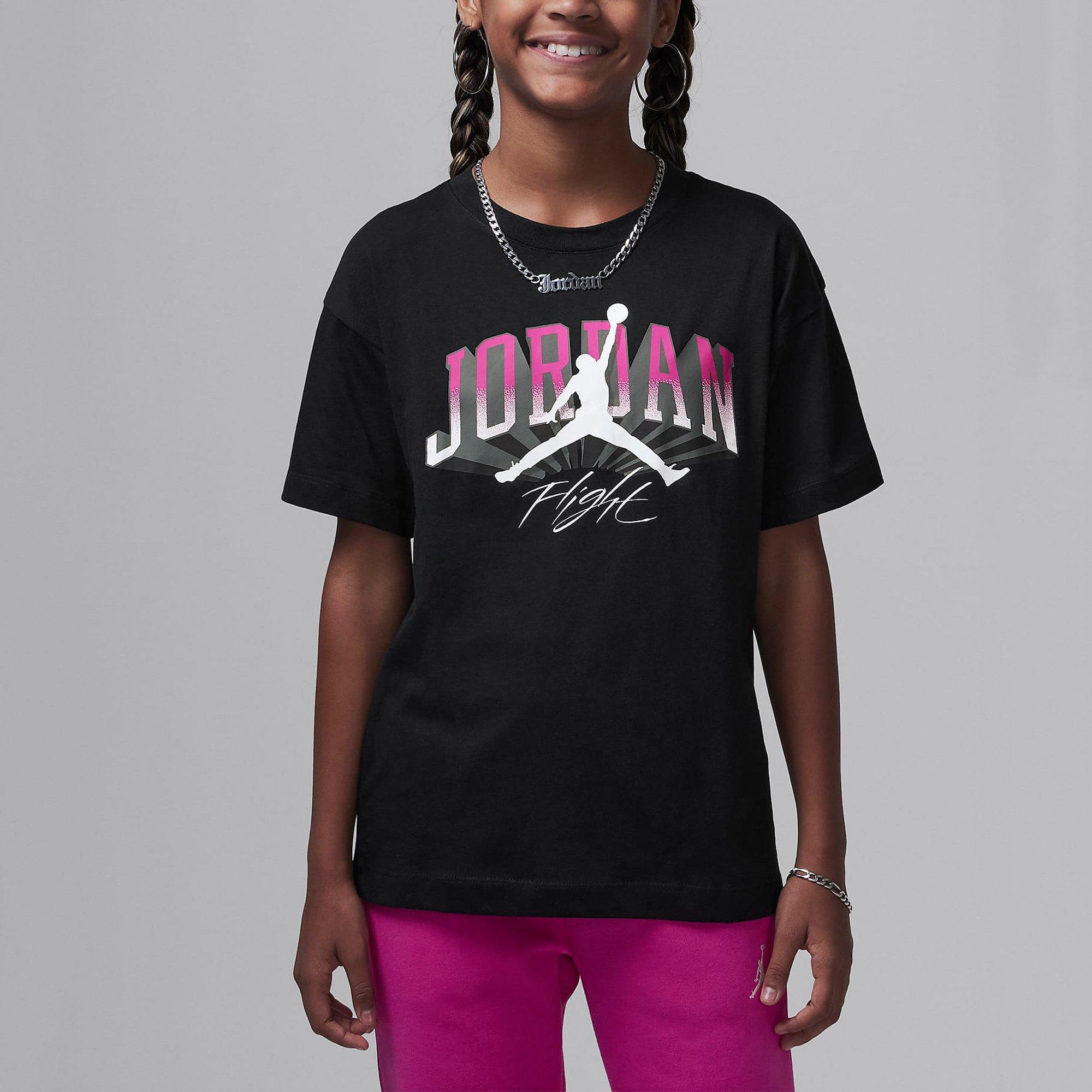 Black - Air Jordan - Push T- Shirt Juniors - 1