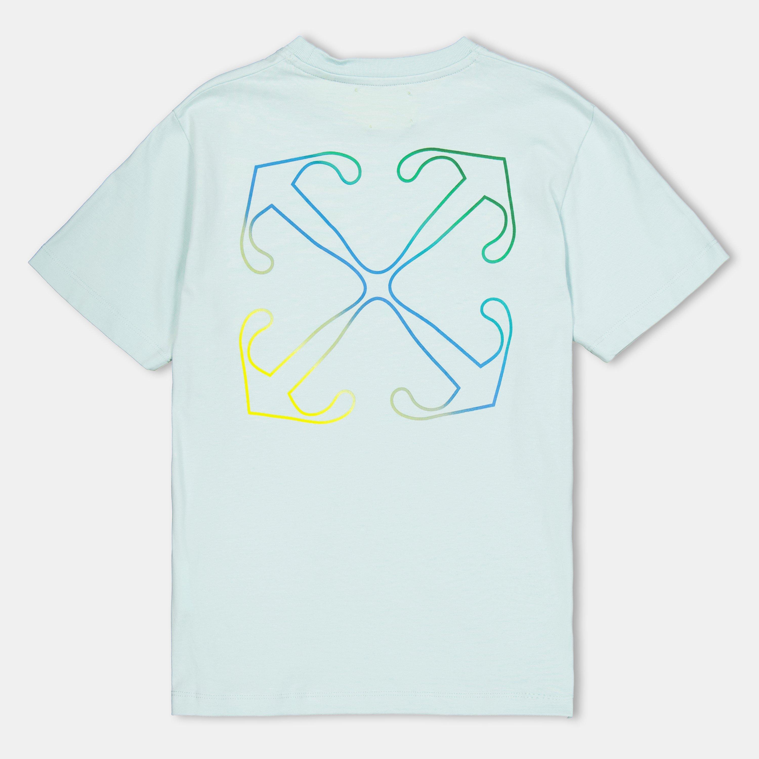 Blue Multi - Off White - Kids Regular Fit T-Shirt - 2