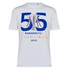 Blanc - Castore - Rangers FC Champion T Shirt Mens - 1
