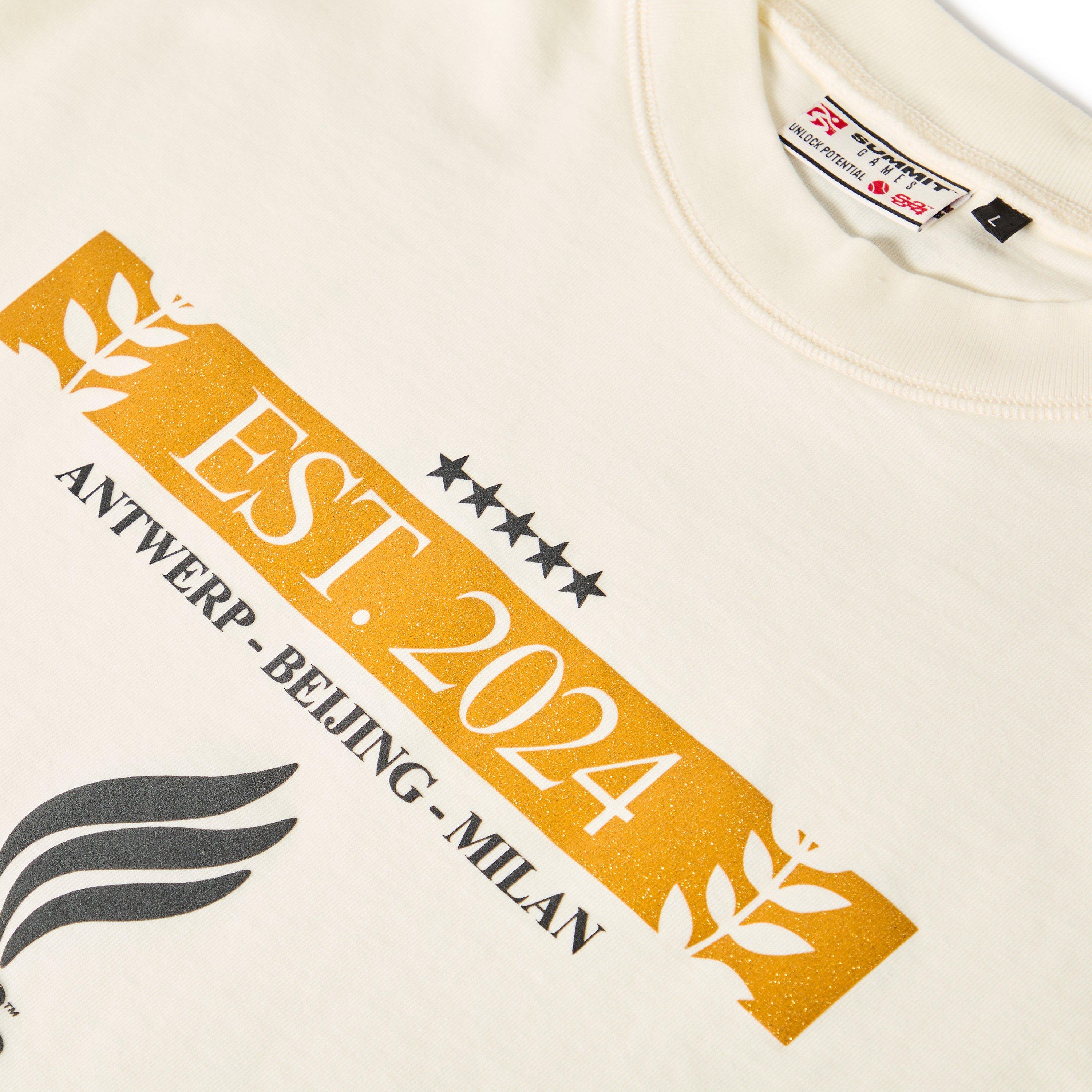 Cannoli Cream - Summer Games - Men's Laurel Logo Tee Oversized Fit Oversized T-Shirt - 5