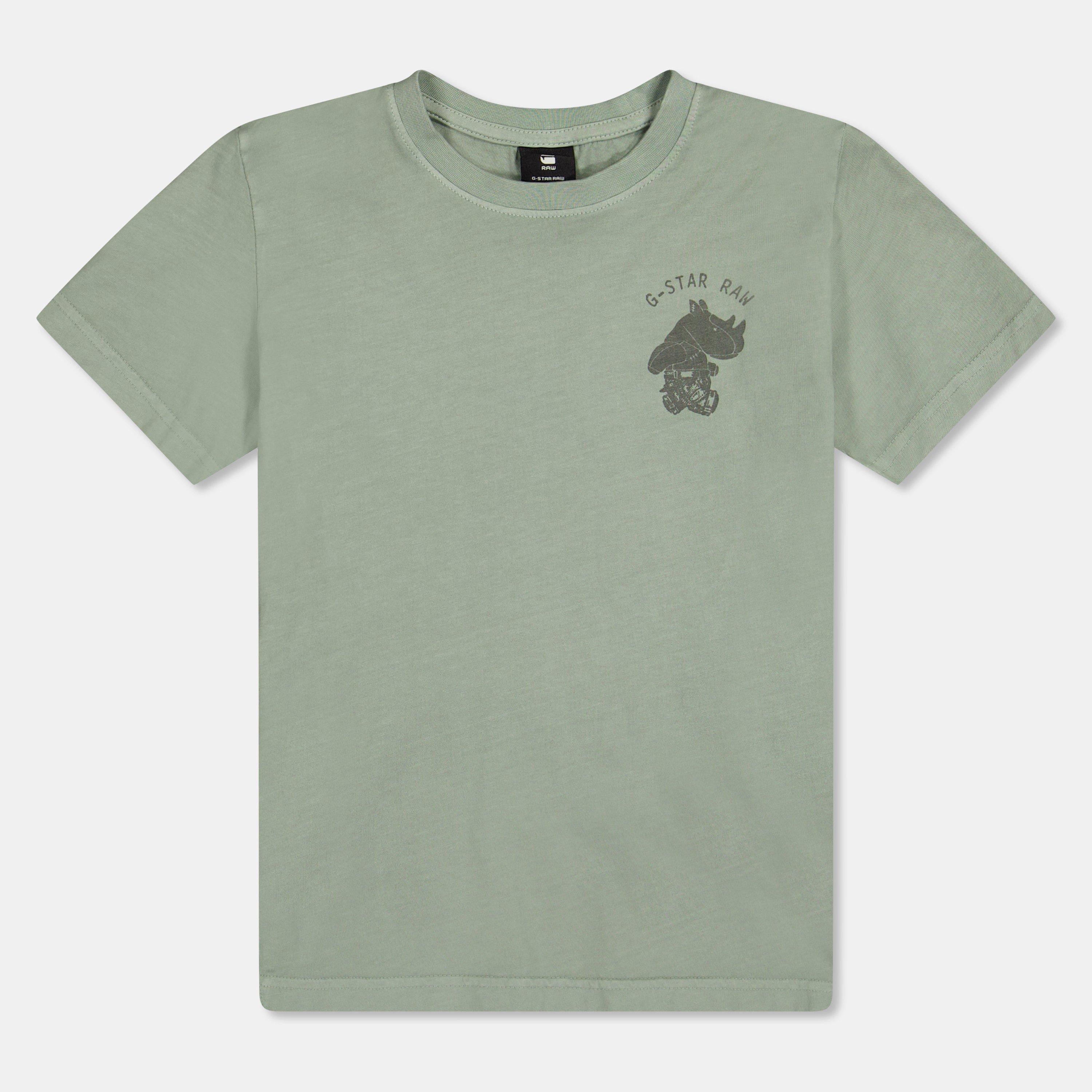 G Star Boys Kids' Gstar Logo Regular Fit T-Shirt - Mercury - 16Y