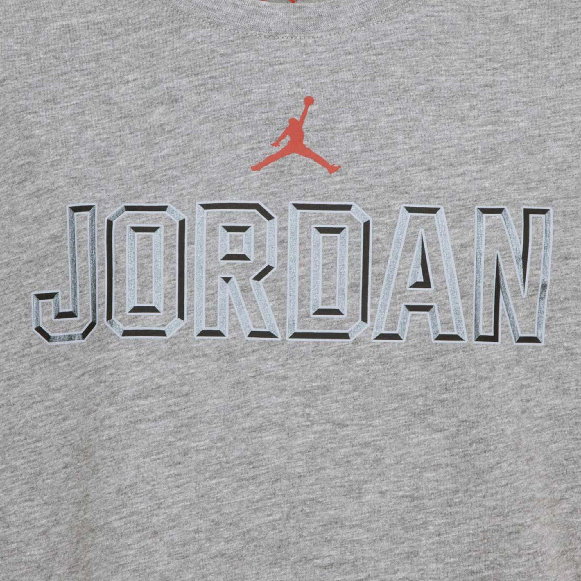 Carbon Heather - Air Jordan - Level Up T-shirt Juniors - 3