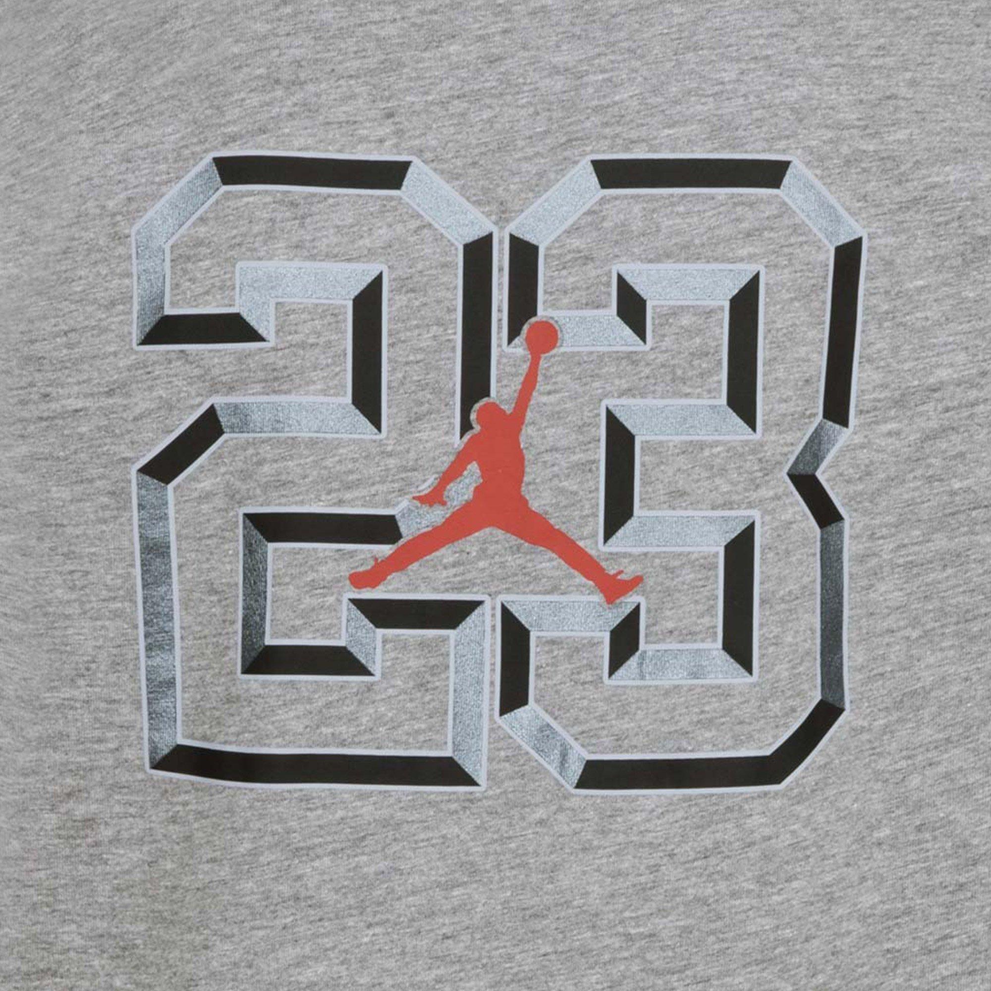 Carbon Heather - Air Jordan - Level Up T-shirt Juniors - 4