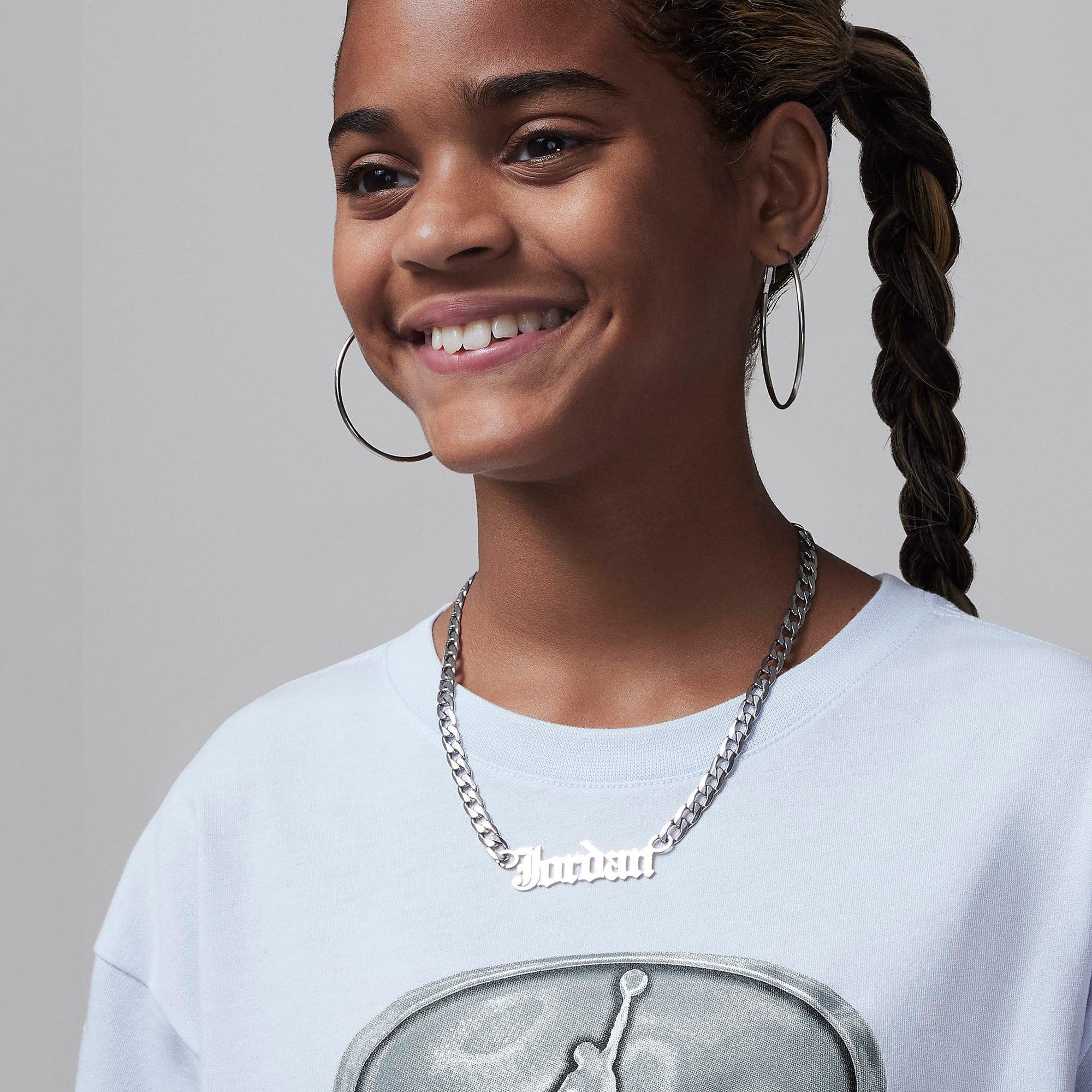 Football Gray - Air Jordan - Blue T-Shirt Juniors - 3