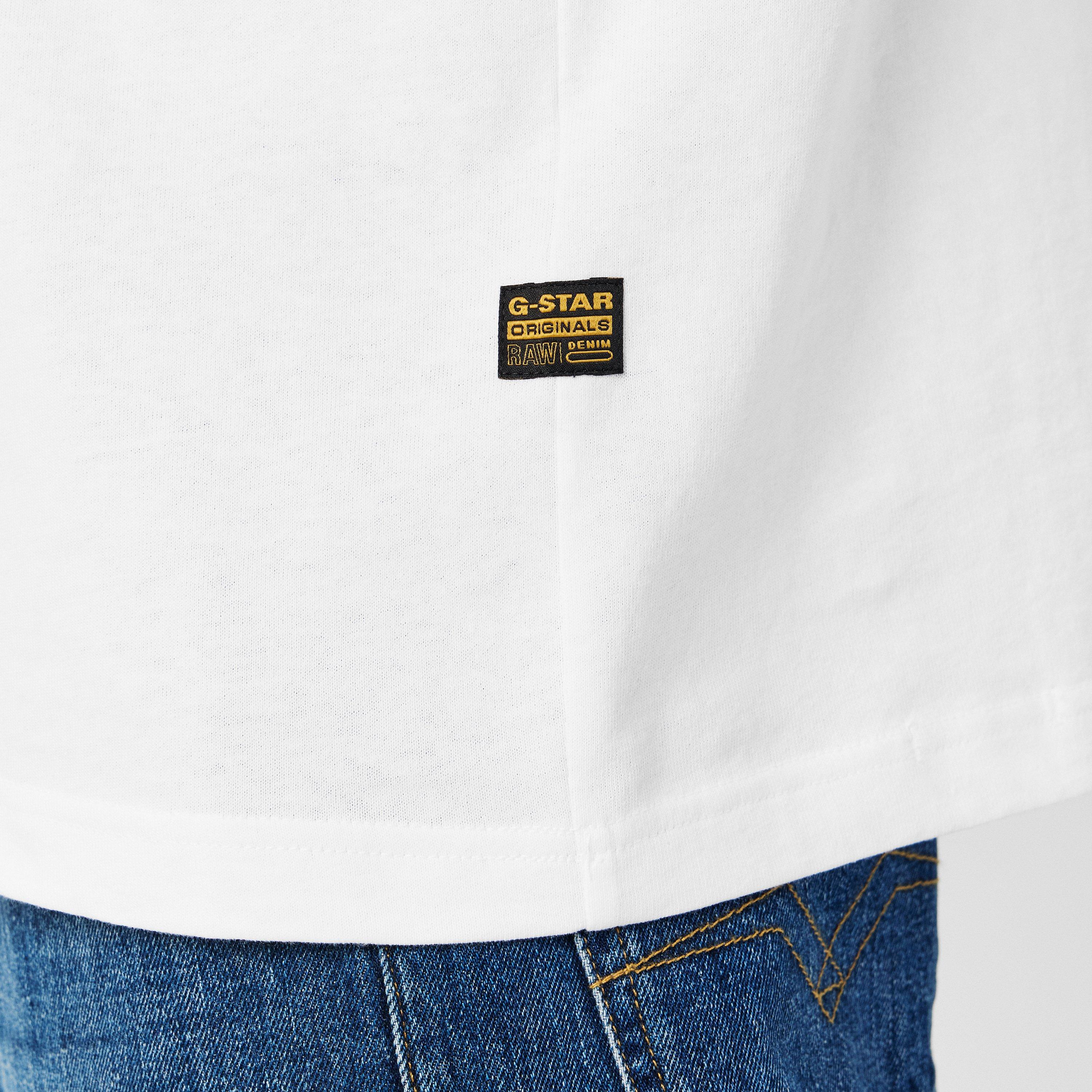 Branco - G Star - Handwriting Back Print Loose T-Shirt - 5