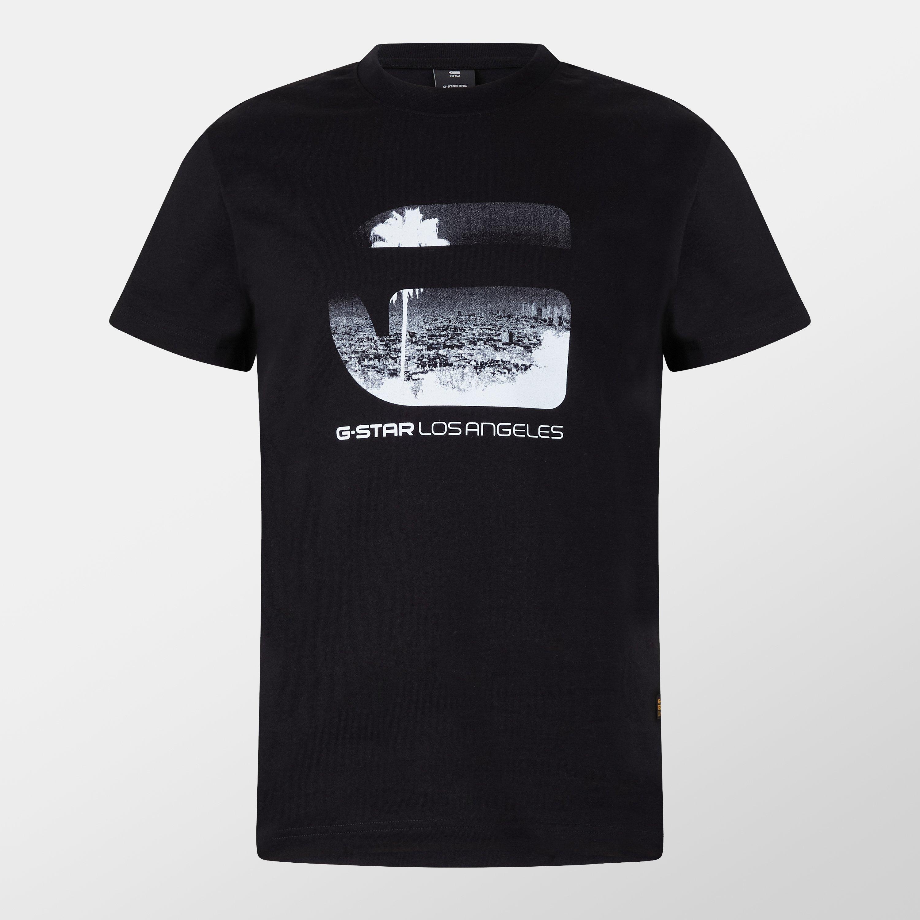 G Star Men's La T-Shirt - Dk Black - 2X Small