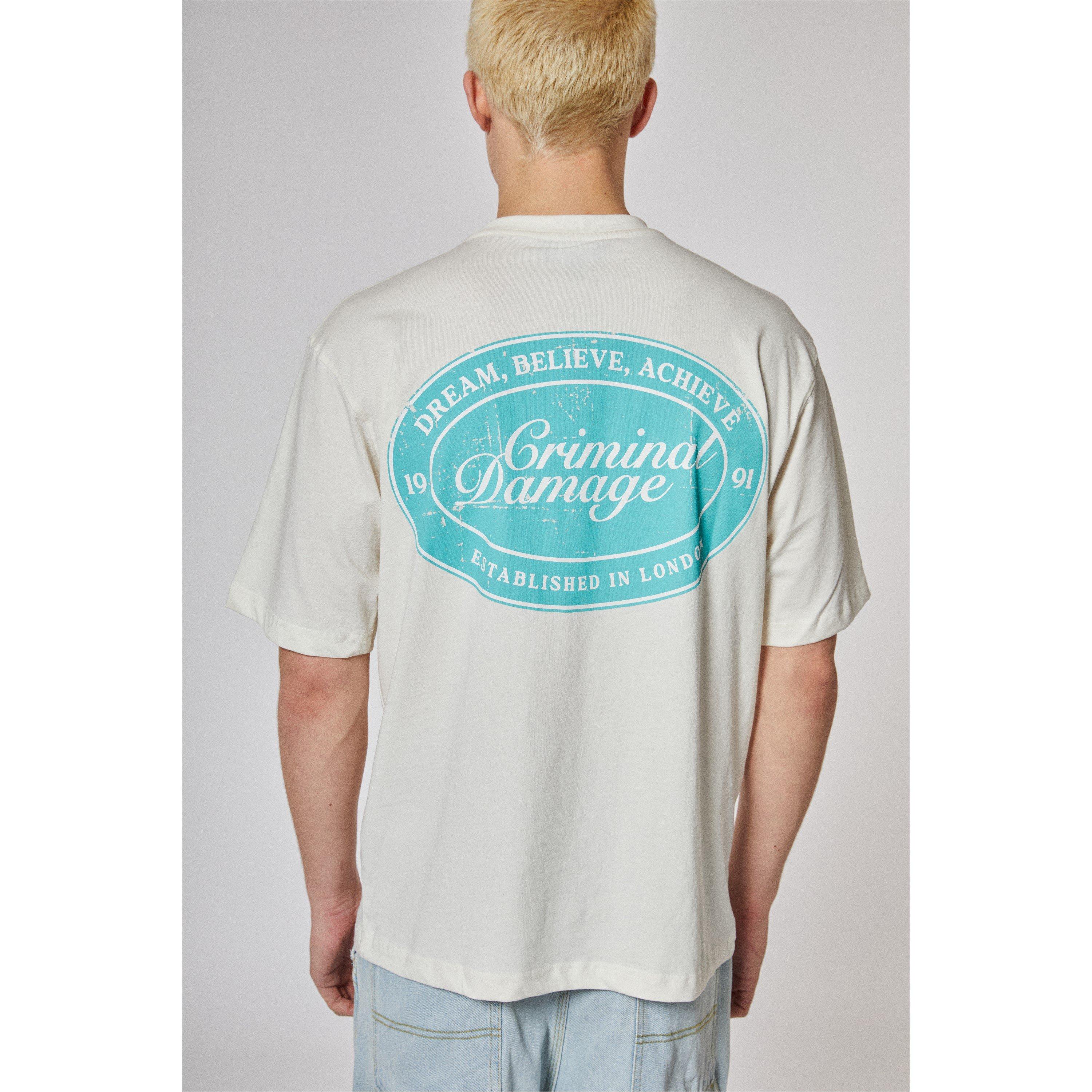Off White - Criminal Damage - Men's Garage Oversized T-Shirt - 5