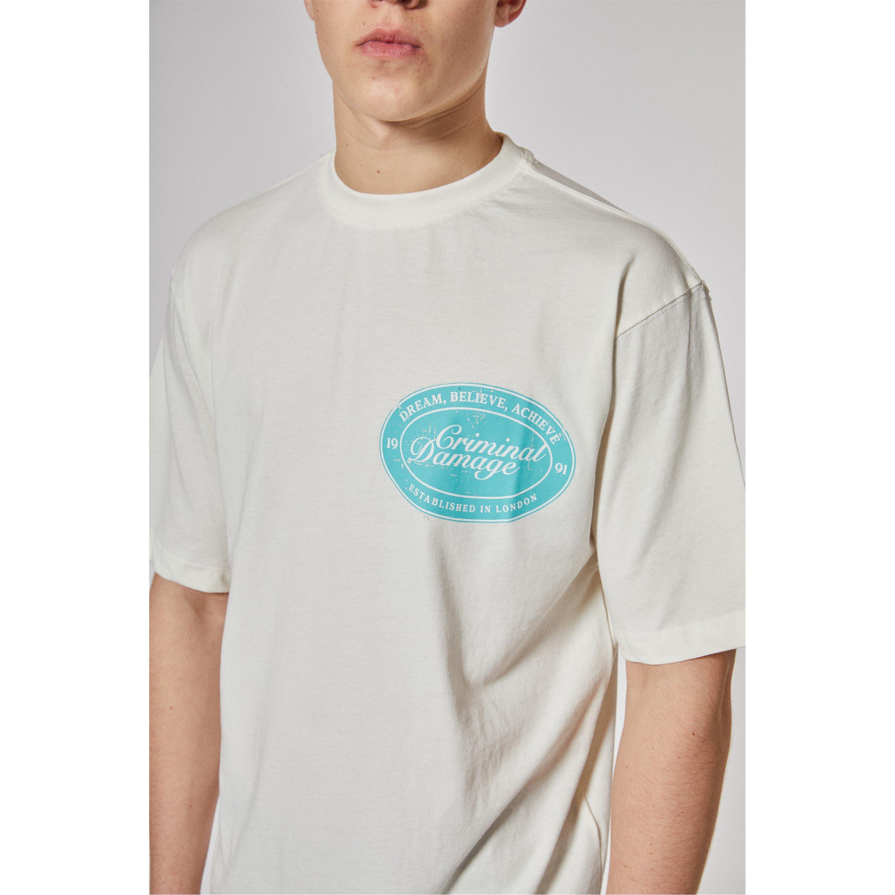 Off White - Criminal Damage - Men's Garage Oversized T-Shirt - 6