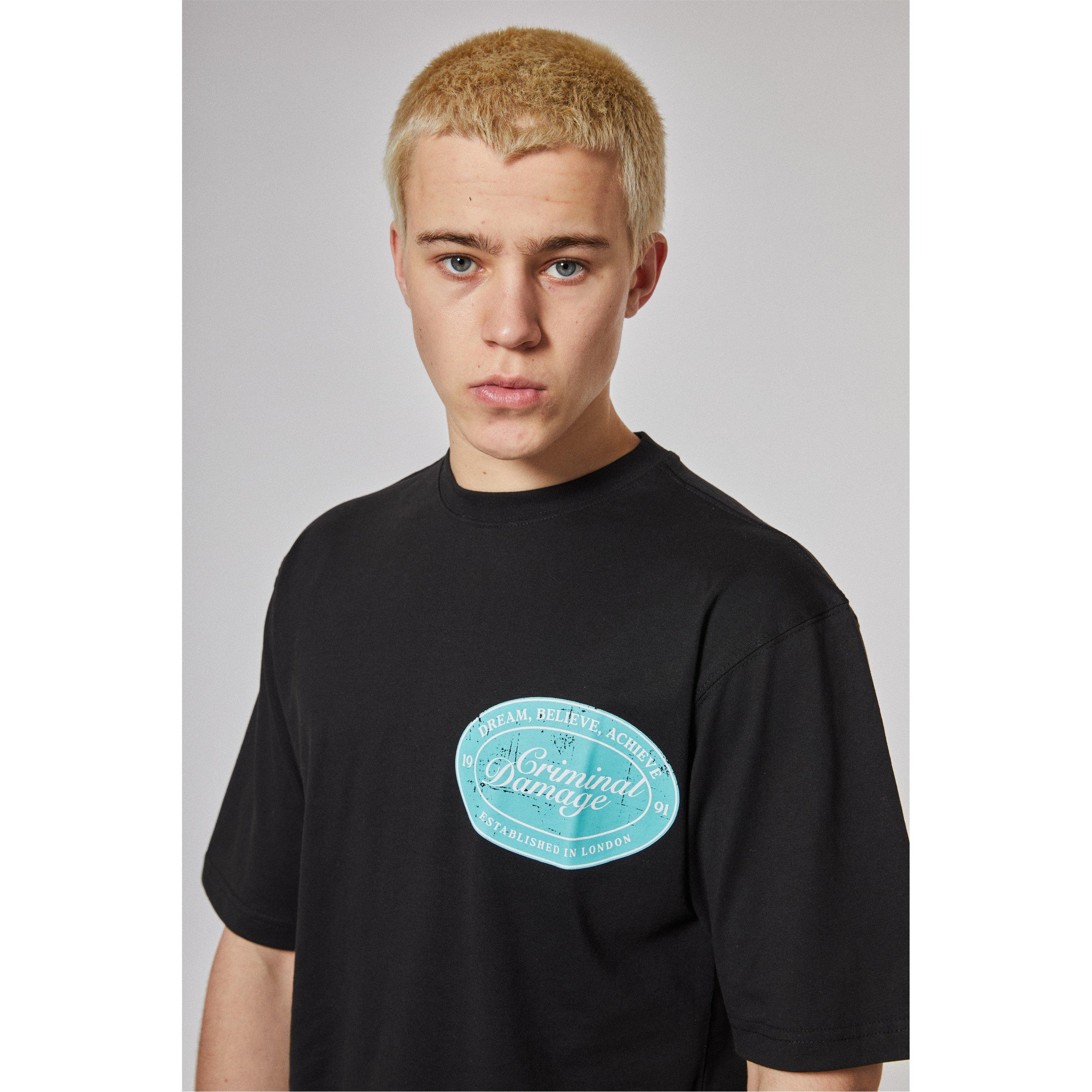 Black - Criminal Damage - Garage Oversized T-Shirt - 4