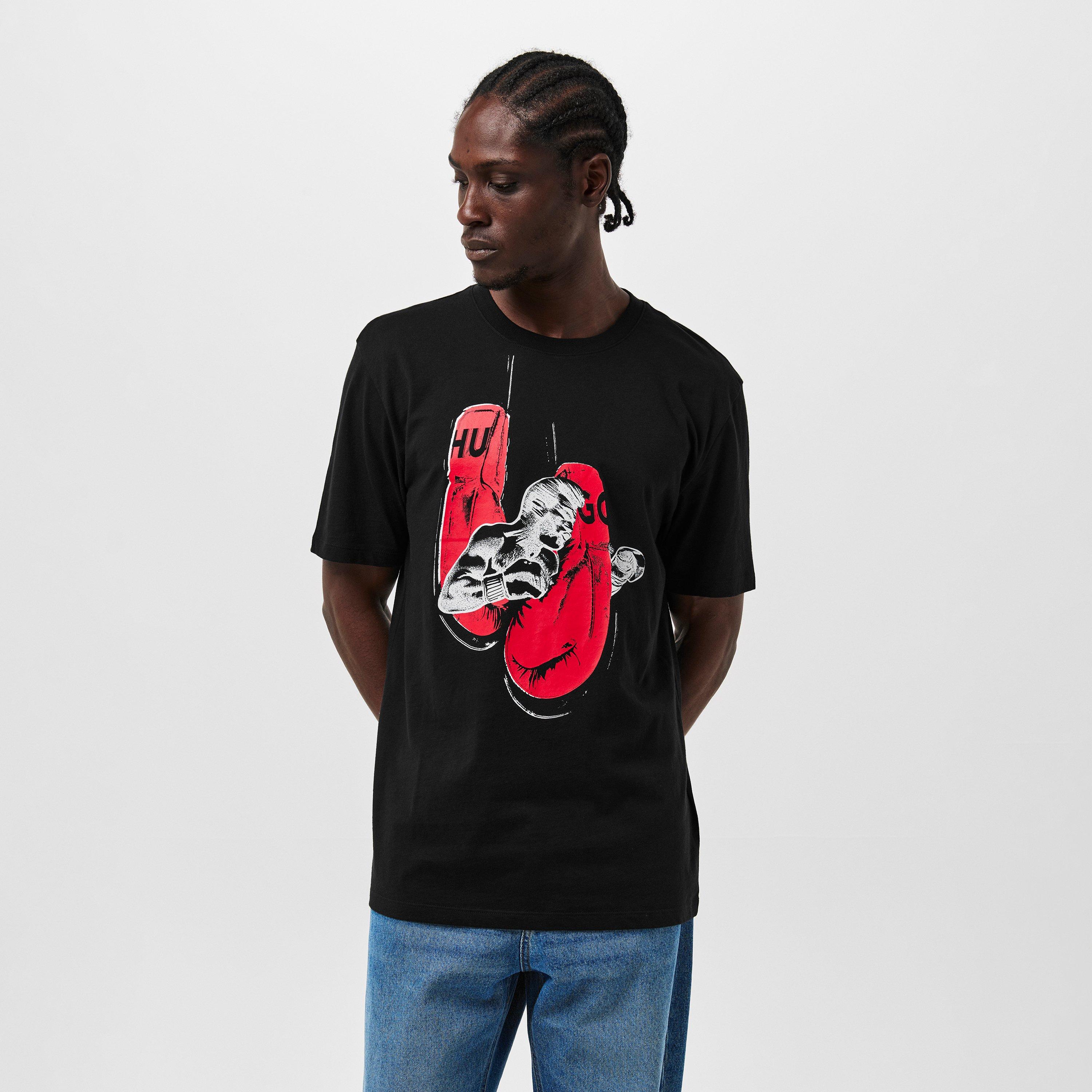 Black 001 - Hugo - Men's Regular Fit T-Shirt - 3