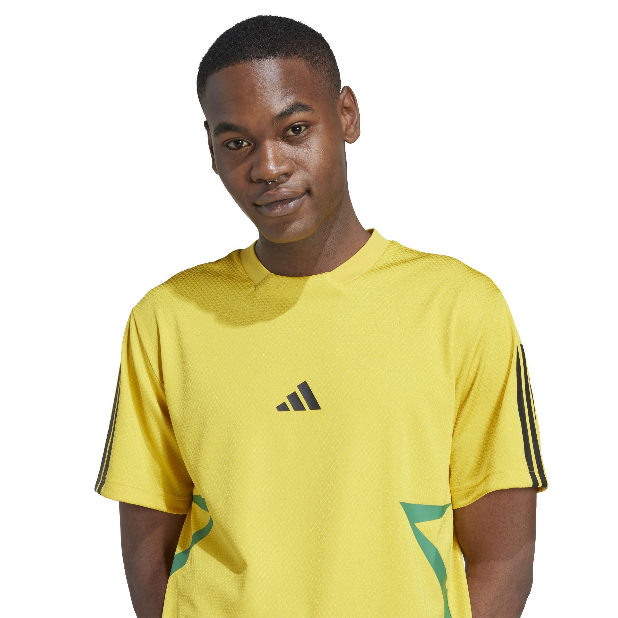 Yell/Green/Blk - adidas - House of Tiro Colorblock Mens T-Shirt - 4